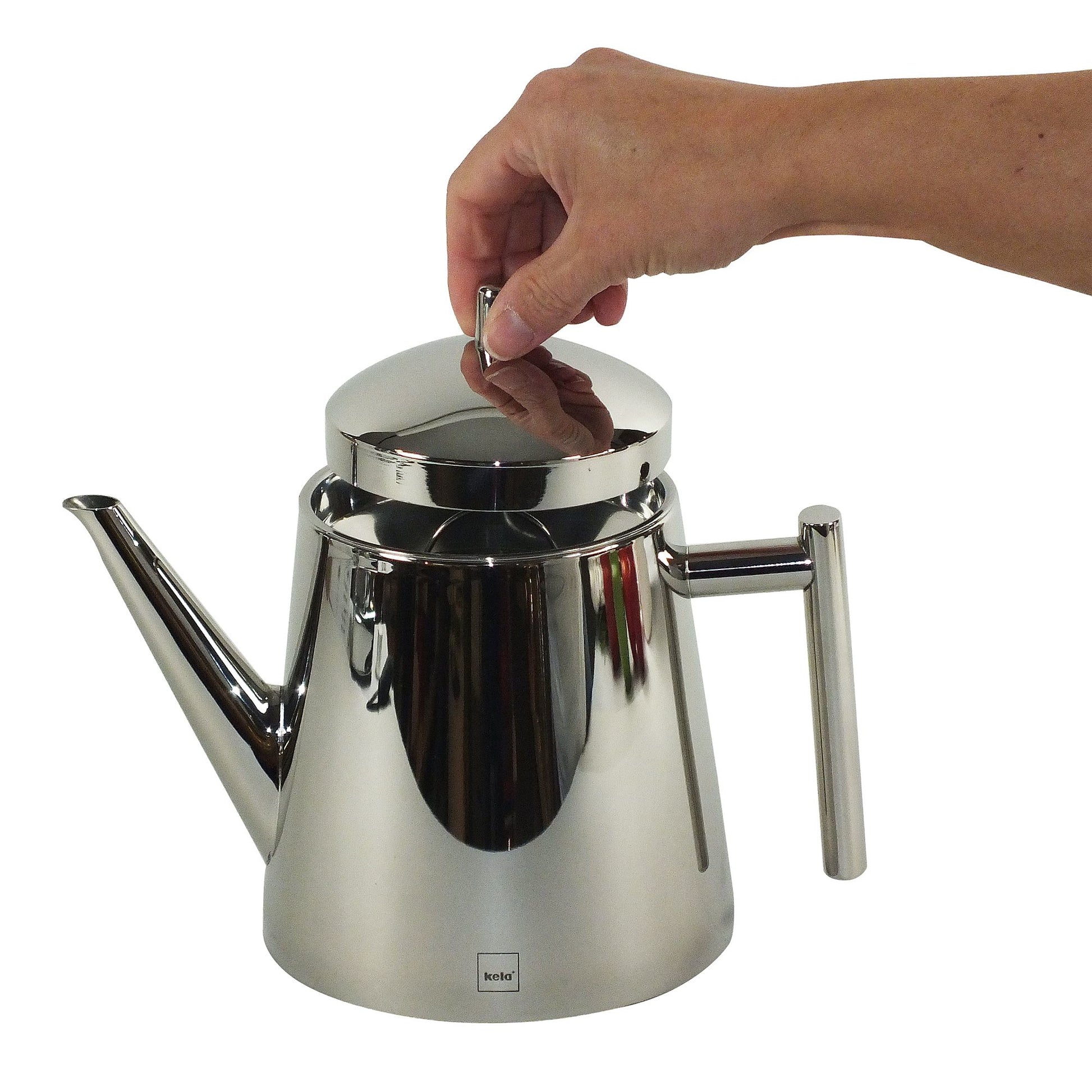 Kela Teekanne – 1,7 l, Ø 14,0 cm, Edelstahl, spülmaschinenfest