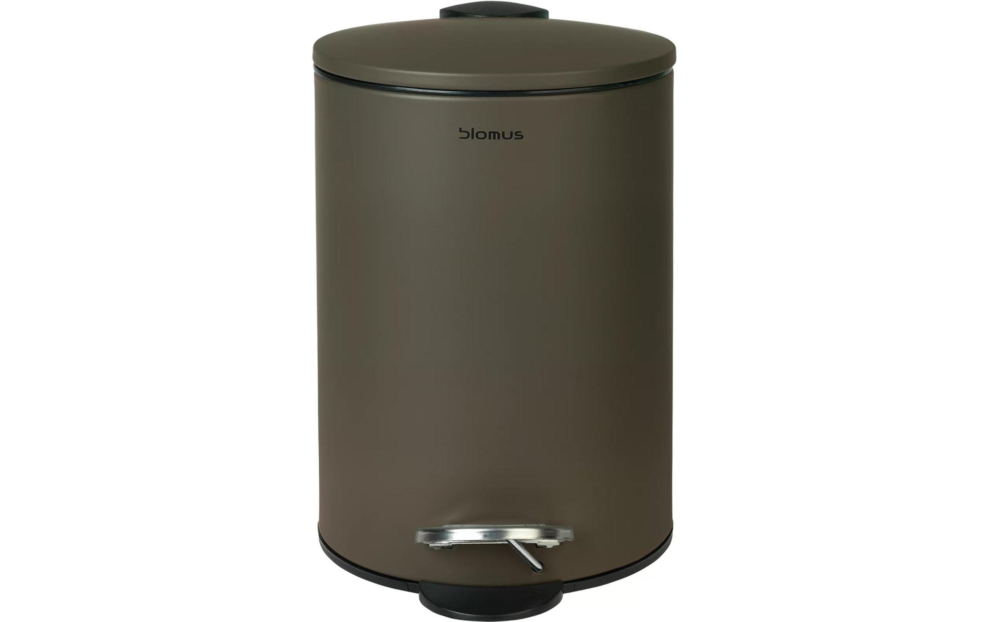 Blomus Treteimer TUBO – 3 l – Kunststoff, rund – graugrün – Soft-Close