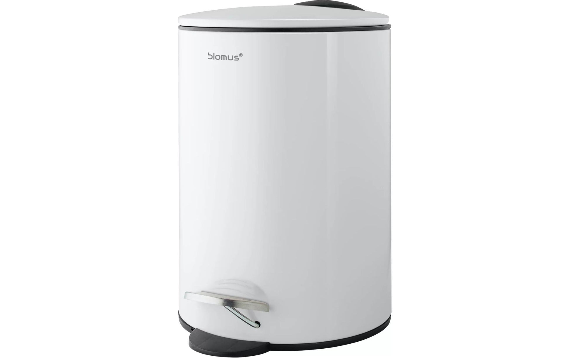 Blomus Treteimer TUBO – 3 l – Kunststoff, rund – weiss – Soft-Close