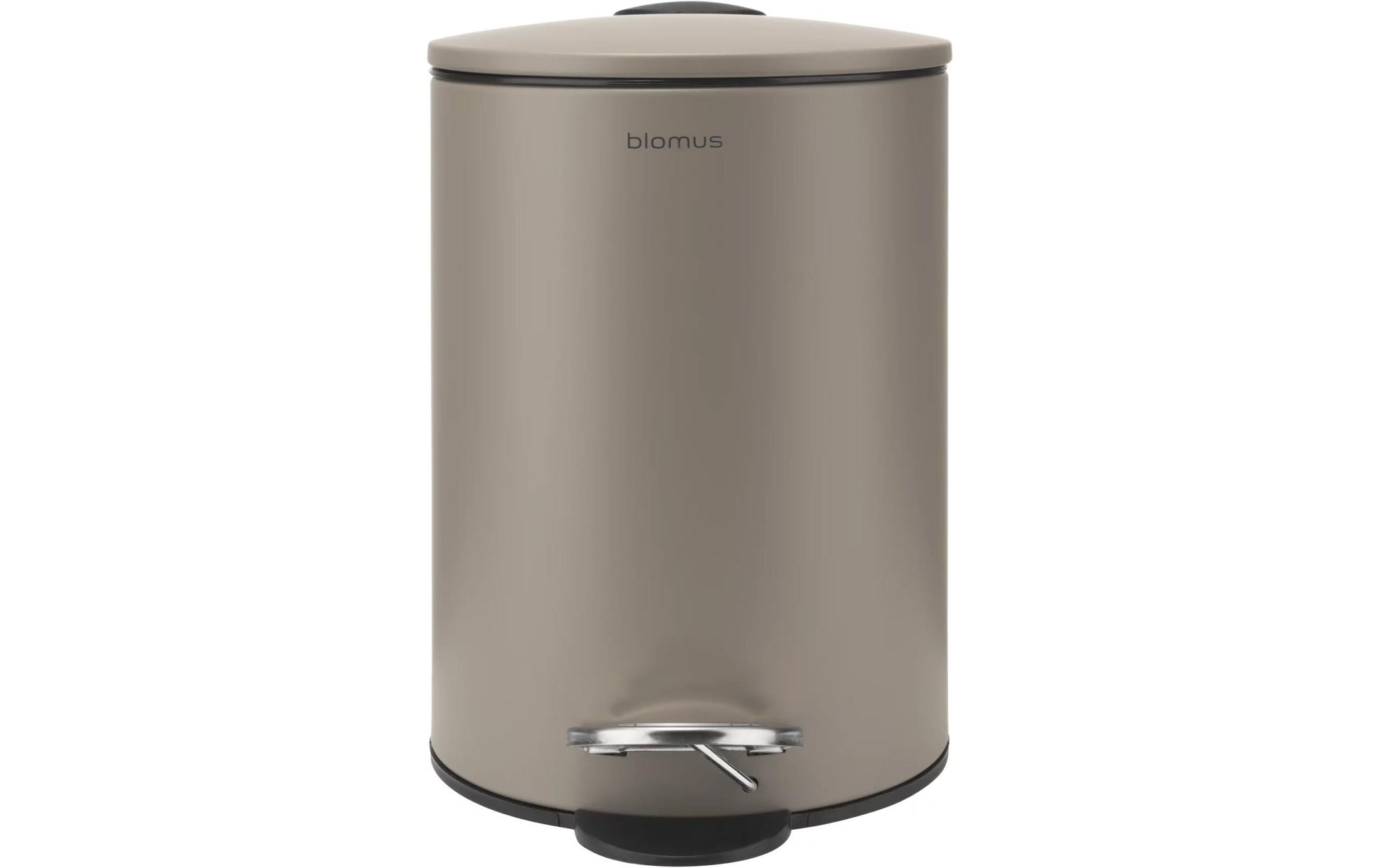 Blomus Treteimer TUBO – 3 l – Stahl, rund – Taupe – Soft-Close