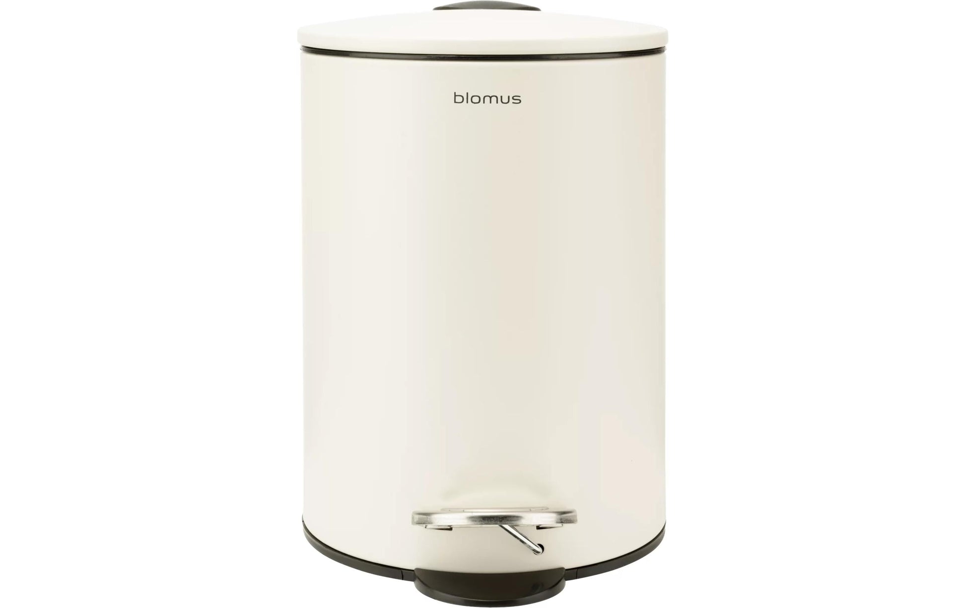 Blomus Treteimer TUBO – 3 l – Kunststoff, rund – sand – Soft-Close, mit Innenkübel
