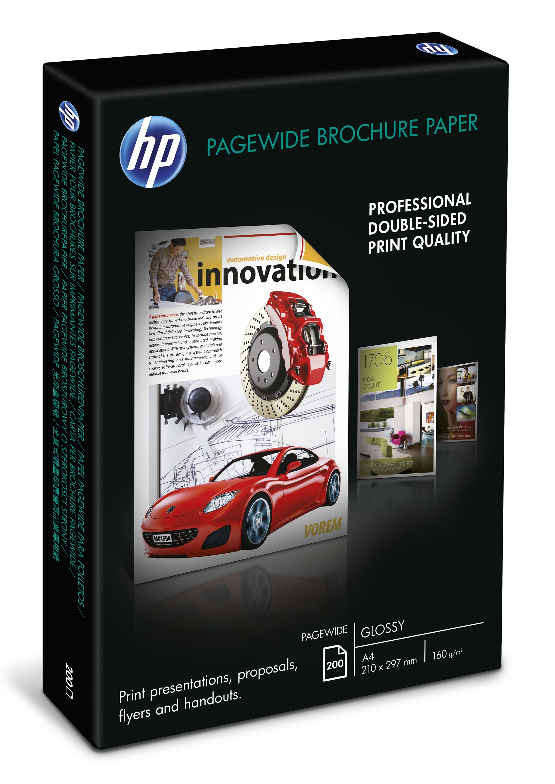 HP PageWide Fotopapier – glänzend, A4, 160 g/m², 200 Blatt, FSC