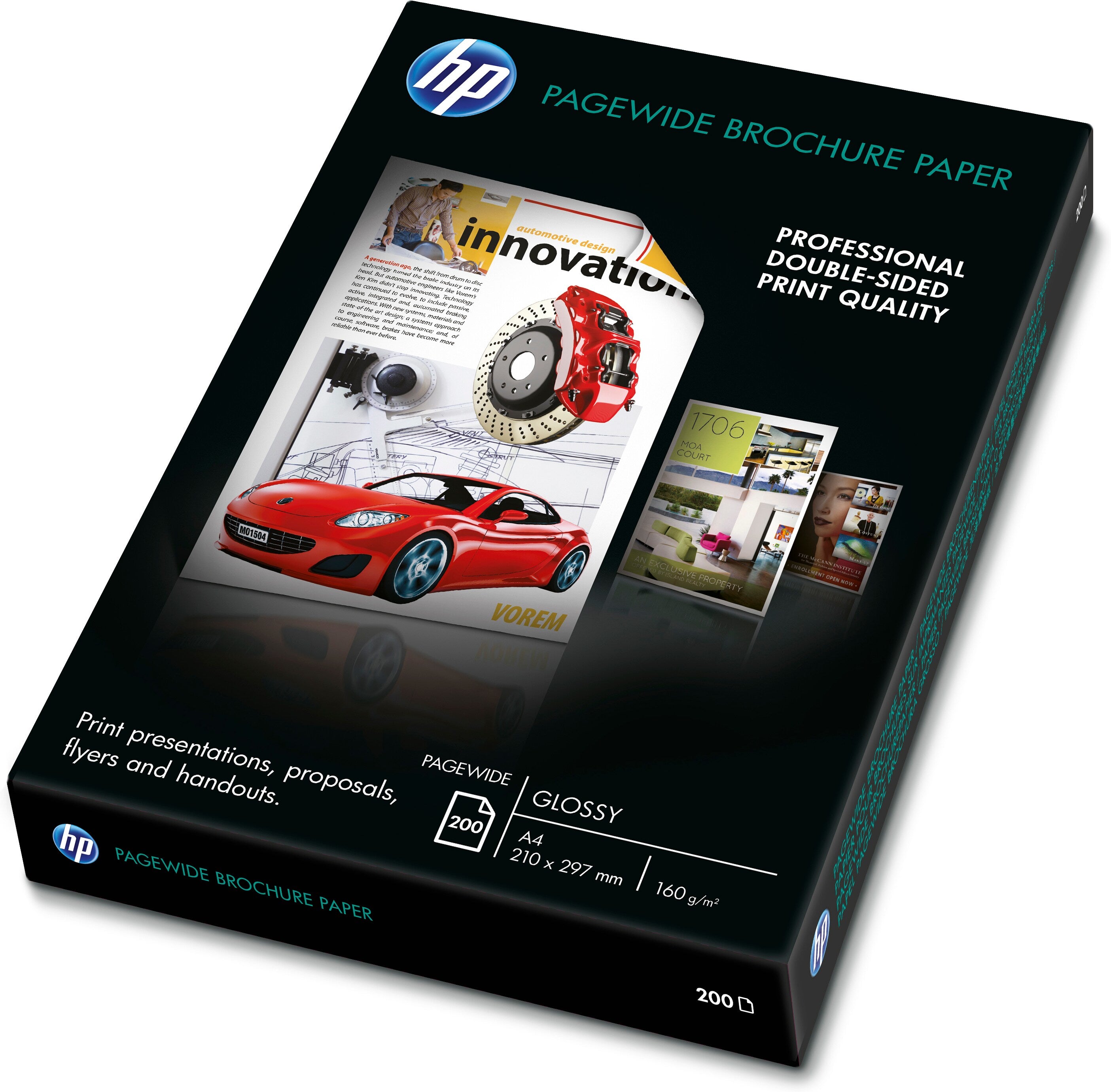 HP PageWide Fotopapier – glänzend, A4, 160 g/m², 200 Blatt, FSC