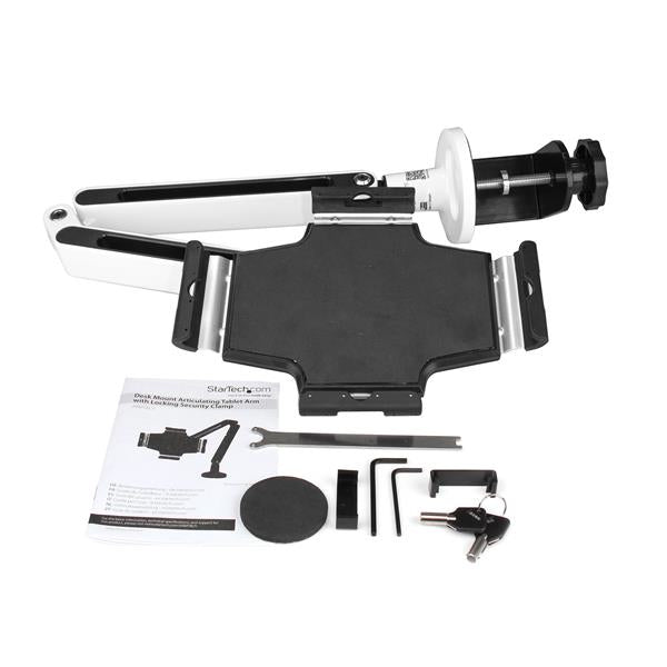 StarTech.com Tablet-Arm (Tischklemme) – 9–11" – 360° drehbar, höhenverstellbar – Weiss