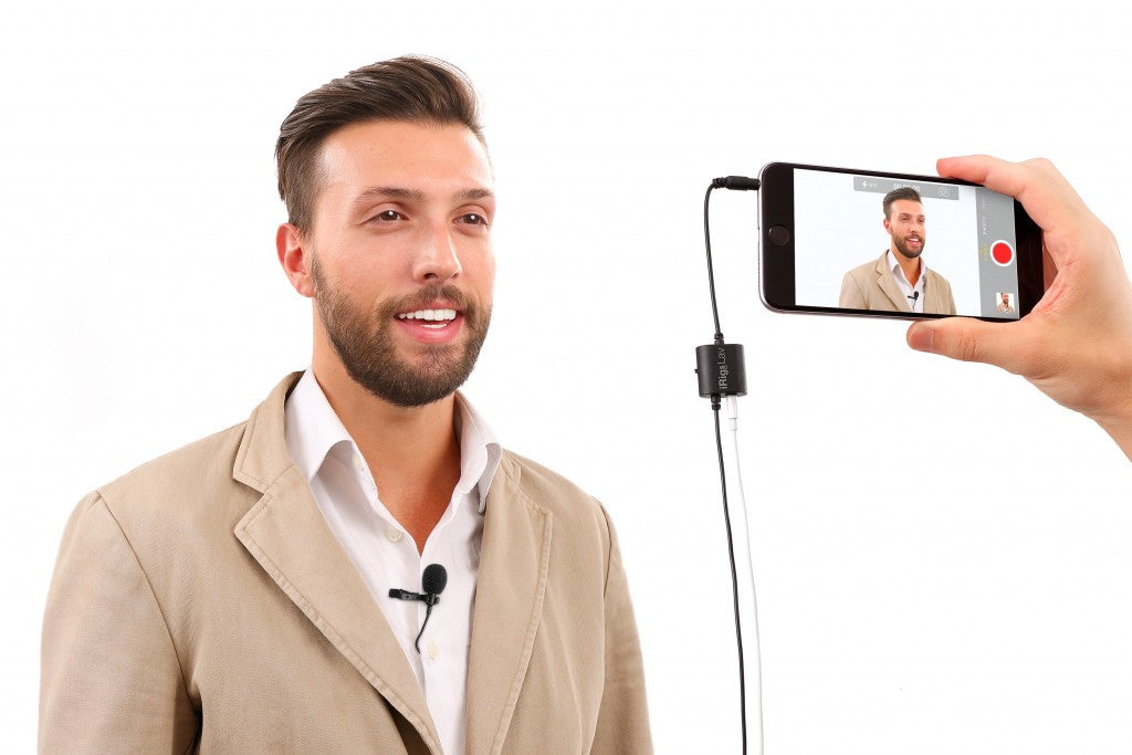 IK Multimedia iRig Mic Lav – Lavaliermikrofon – 3,5 mm Klinke, kabelgebunden, 30–16'000 Hz, für iOS/Android