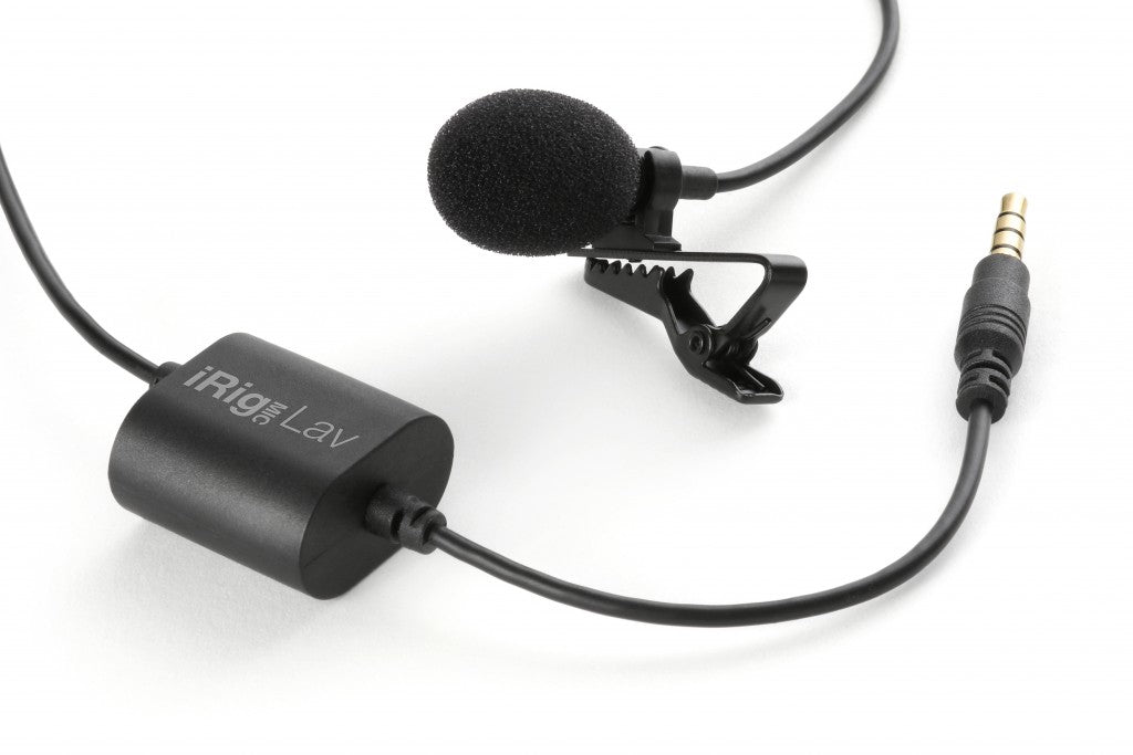 IK Multimedia iRig Mic Lav – Lavaliermikrofon – 3,5 mm Klinke, kabelgebunden, 30–16'000 Hz, für iOS/Android