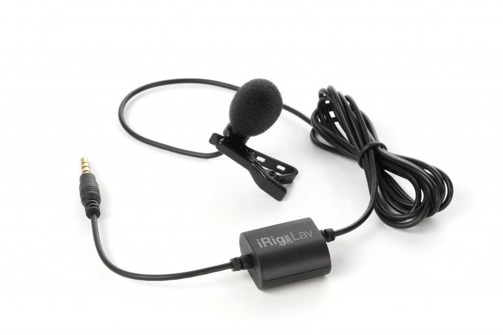 IK Multimedia iRig Mic Lav – Lavaliermikrofon – 3,5 mm Klinke, kabelgebunden, 30–16'000 Hz, für iOS/Android