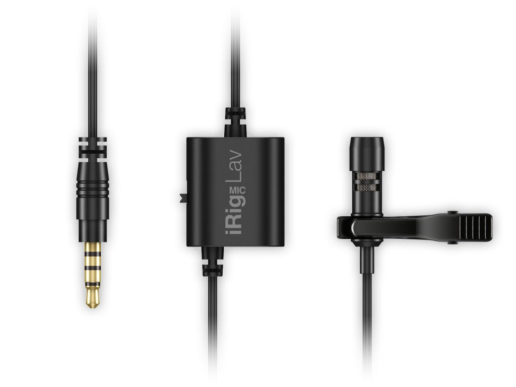 IK Multimedia iRig Mic Lav – Lavaliermikrofon – 3,5 mm Klinke, kabelgebunden, 30–16'000 Hz, für iOS/Android