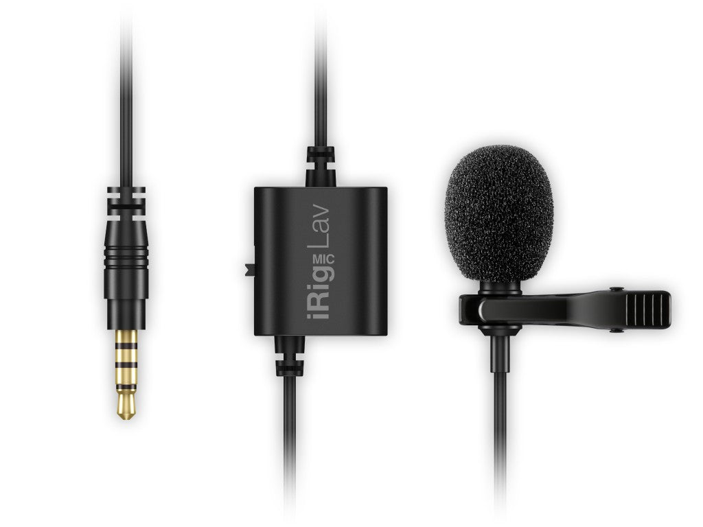 IK Multimedia iRig Mic Lav – Lavaliermikrofon – 3,5 mm Klinke, kabelgebunden, 30–16'000 Hz, für iOS/Android