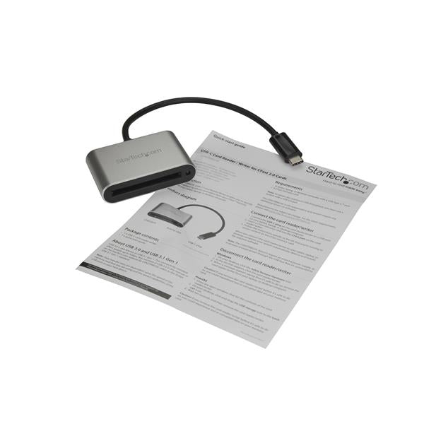 StarTech.com USB-Kartenleser USB-C – CFast, CFast 2.0 – USB 3.2 Gen 1 (5 Gbit/s) – Aluminium, LED