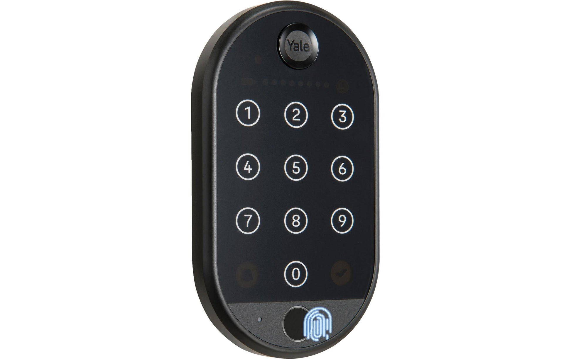 Yale Smart Keypad 2 Zugangskontrollleser – Fingerabdruck, Tastenfeld, BT, IP55, Batteriebetrieb, Wandmontage, Schwarz