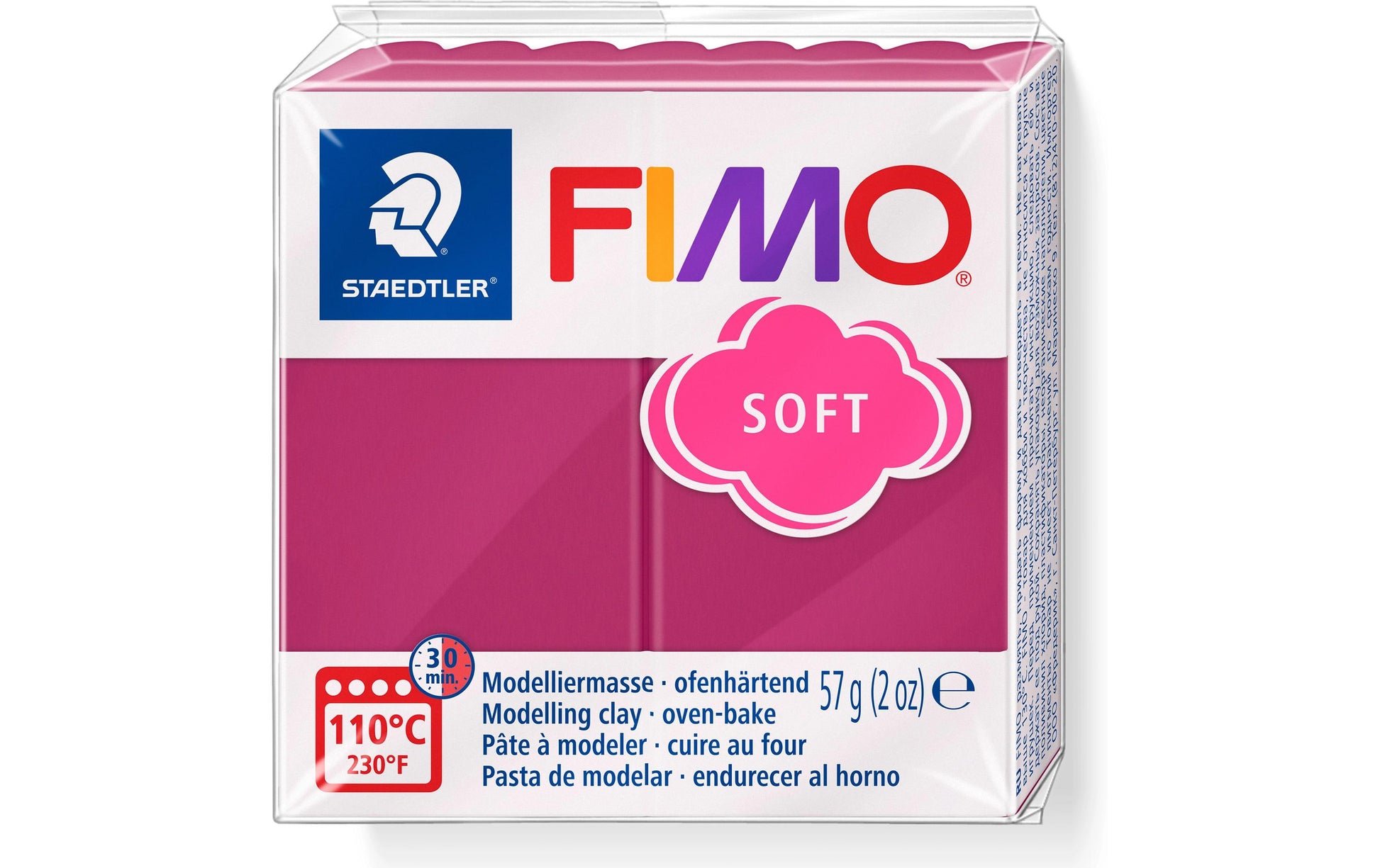 Staedtler Modelliermasse (ofenhärtend), Dunkelpink, 57 g