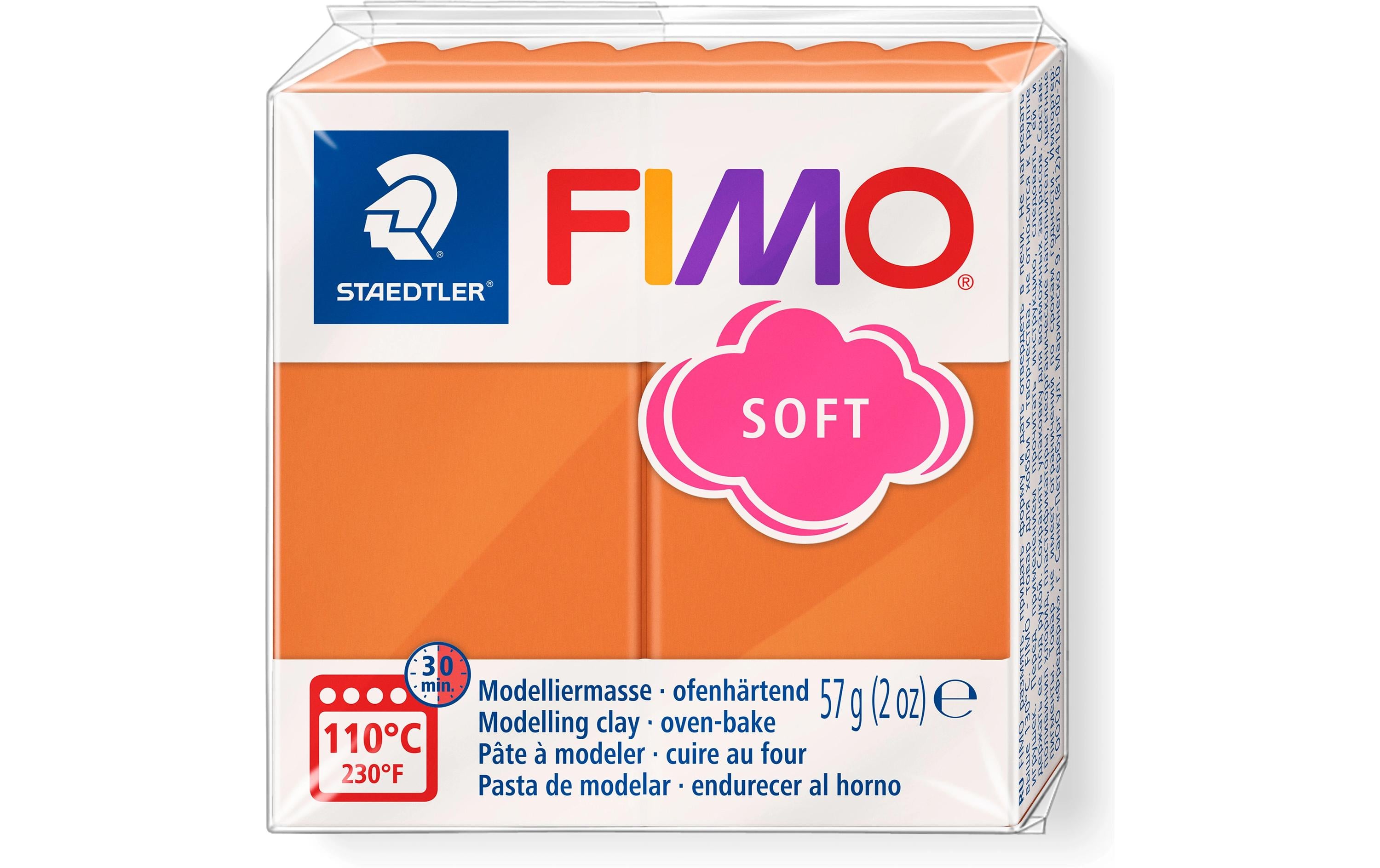 Staedtler FIMO – Modelliermasse, Soft, ofenhärtend, Azo-Orange, 57 g
