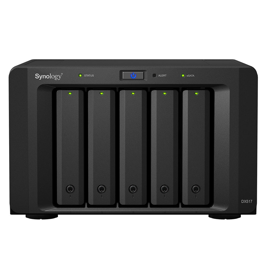 Synology DX517 – 5-Bay Desktop NAS – für 2,5"/3,5" HDD/SSD, SATA