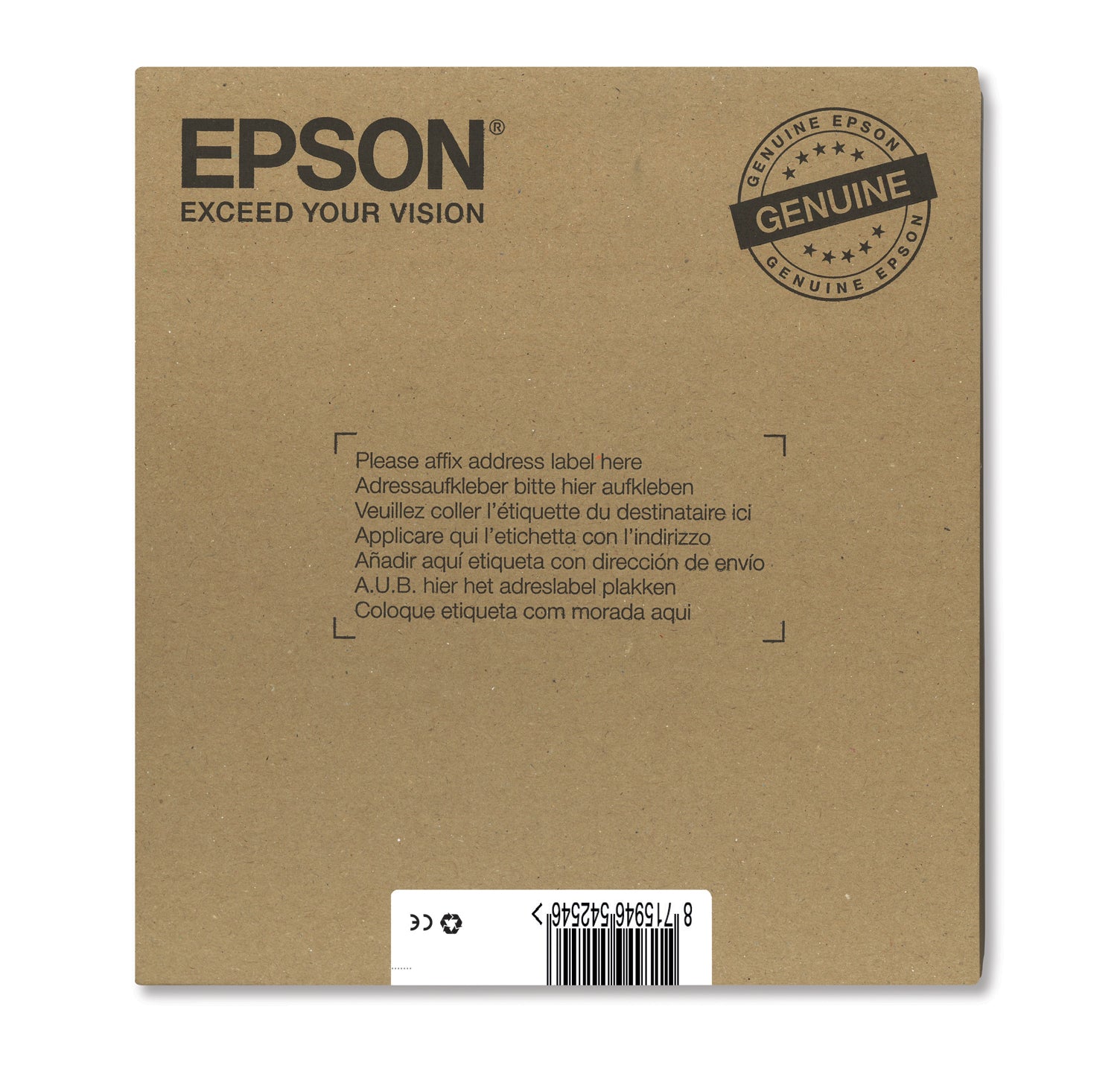 Epson T129 Tintenpatronen-Multipack, Schwarz/Cyan/Magenta/Gelb (Original) – für WorkForce, Stylus