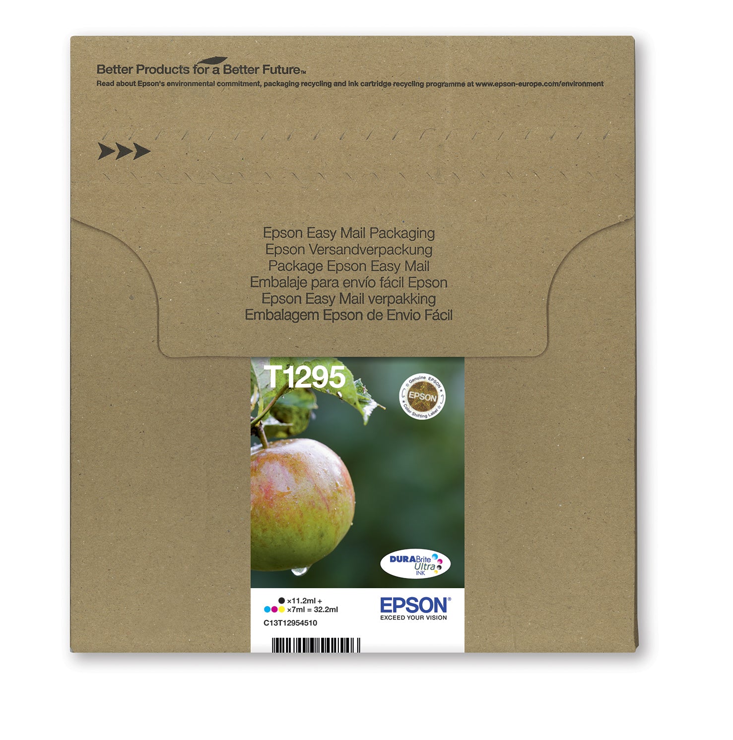 Epson T129 Tintenpatronen-Multipack, Schwarz/Cyan/Magenta/Gelb (Original) – für WorkForce, Stylus