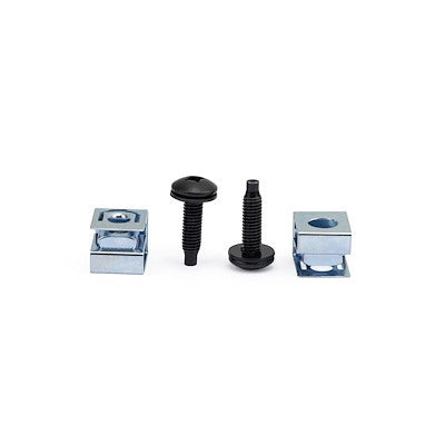 StarTech.com 10-32 19,05 mm – Schraubensatz – 50×, Schwarz/Edelstahl