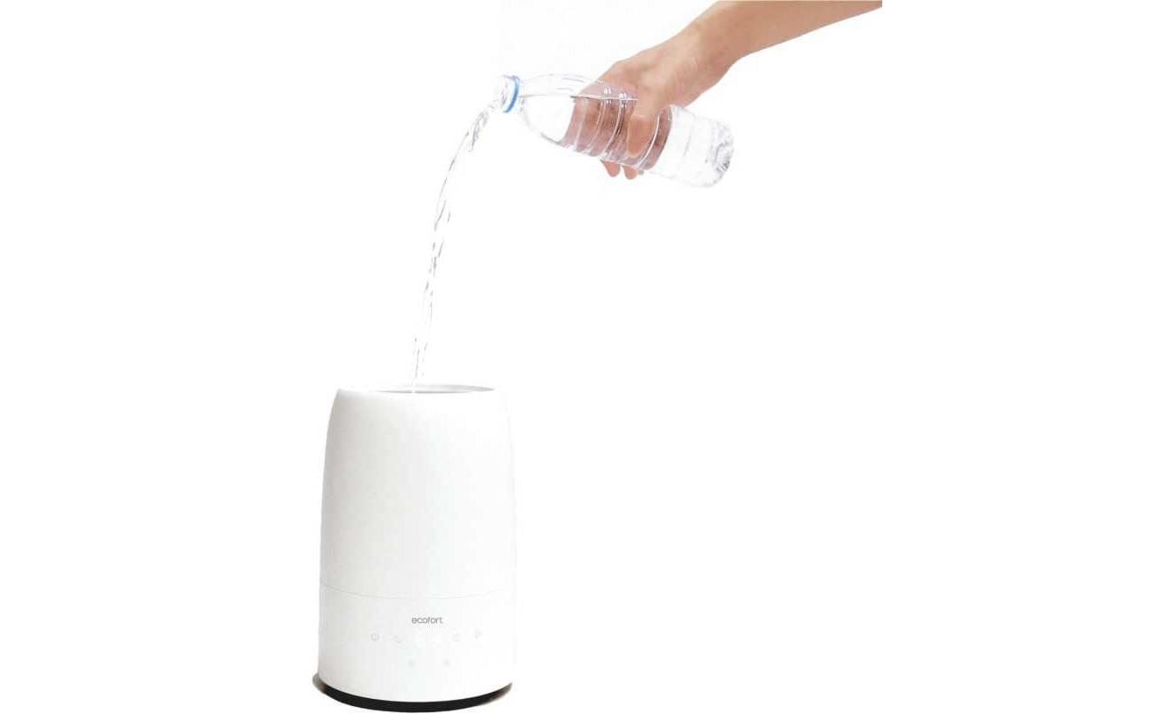Ecofort ecoQ HumidAir U250 Luftbefeuchter – Verdunster, 250 ml/h, 2 l Tank, bis 35 m², Hygrostat