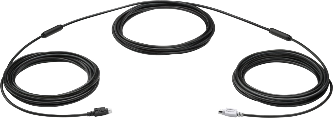 Logitech 939-001490 – Verlängerungskabel 15 m – 2× 6-poliger Mini-DIN (männlich), für Logitech Group
