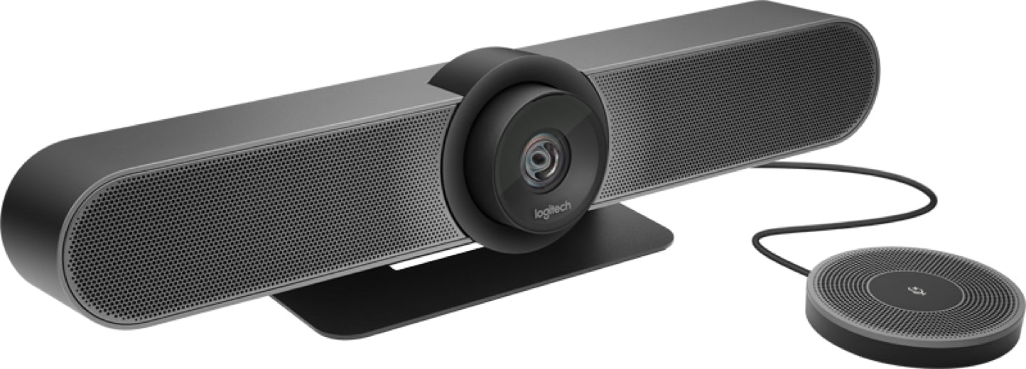 Logitech Erweiterungsmikrofon für MeetUp – Konferenzmikrofon, kabelgebunden, für Logitech MeetUp, schwarz, grau