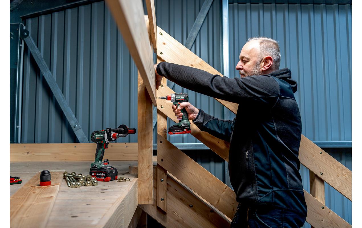 Metabo Akku-Bohrschrauber BS 18 L BL Q – 18 V (CAS) – Spindelhals – 65 Nm – 2×2,0 Ah & Ladegerät – Koffer