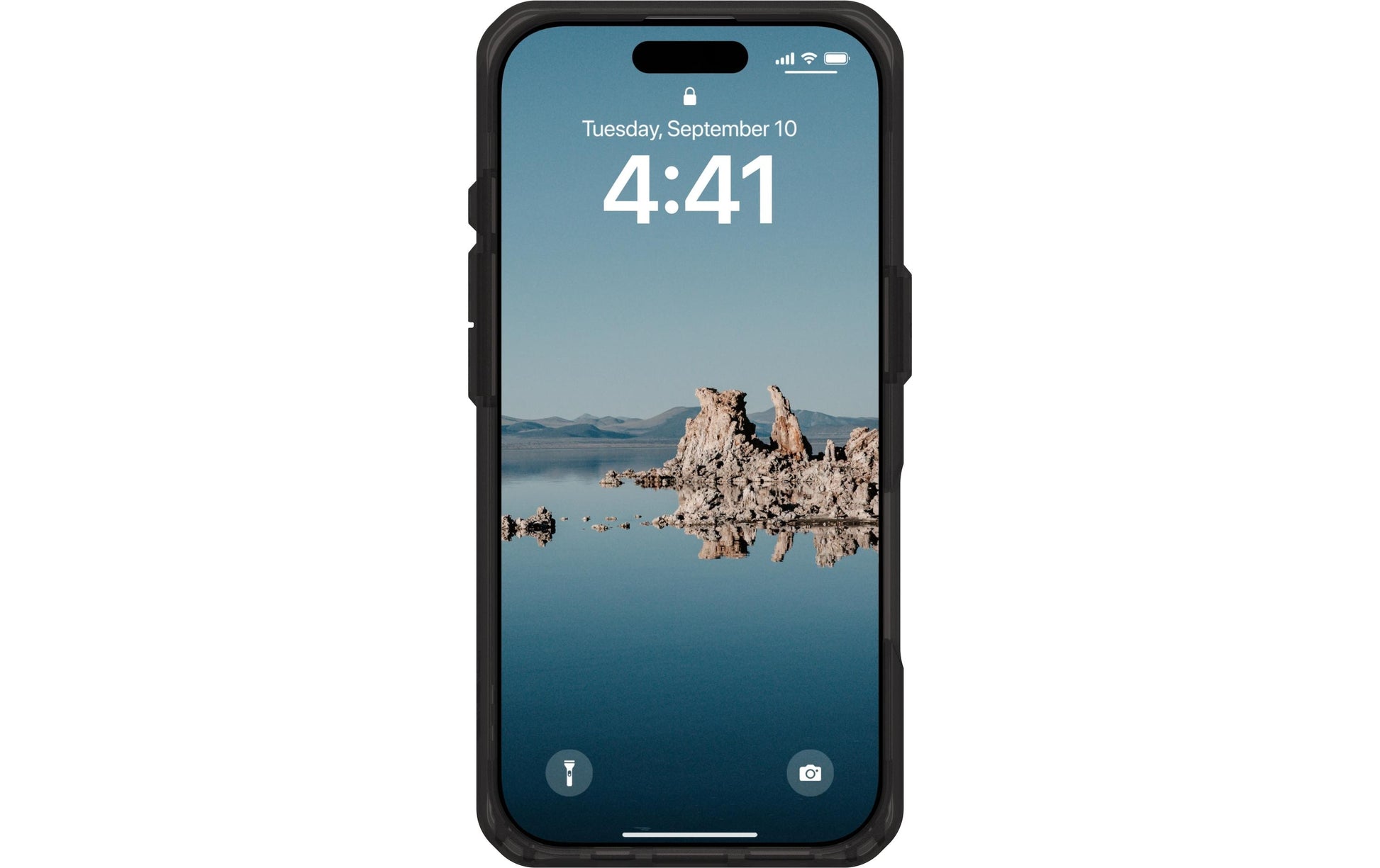Urban Armor Gear Backcover Plyo – für Apple iPhone 16 Pro – schwarz/bronze – TPU – MagSafe-kompatibel