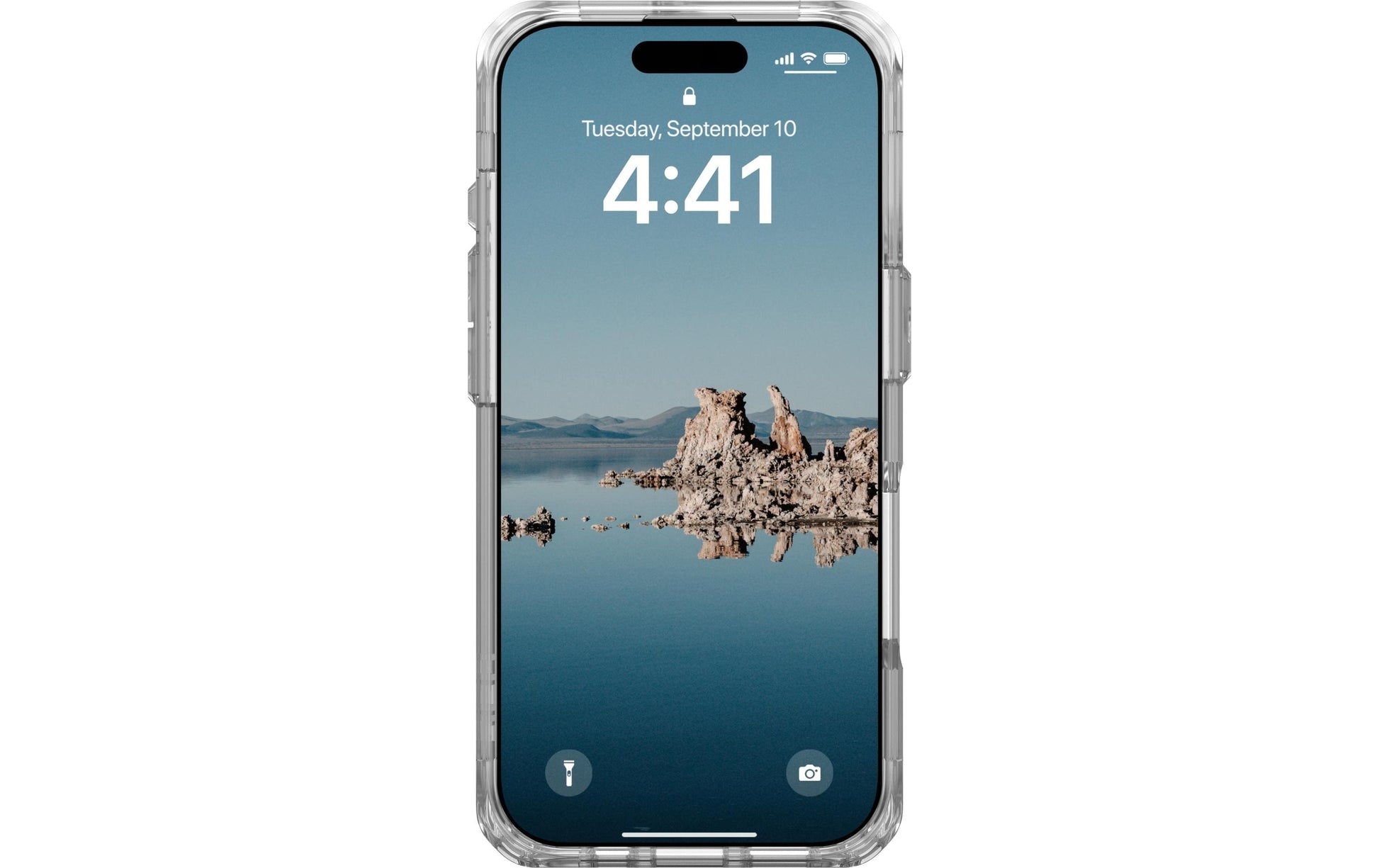 Urban Armor Gear UAG – Backcover Plyo – für Apple iPhone 16 Pro – transparent/silber – TPU, MagSafe-kompatibel, stossdämpfend
