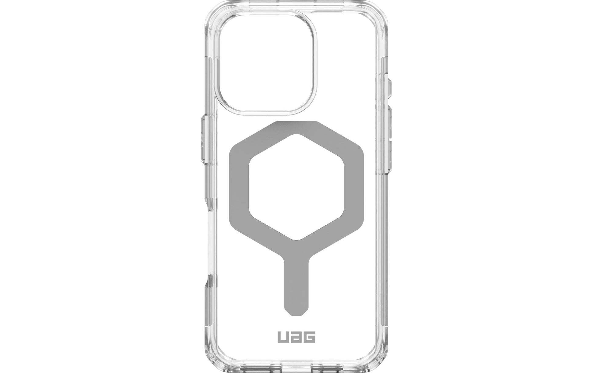 Urban Armor Gear UAG – Backcover Plyo – für Apple iPhone 16 Pro – transparent/silber – TPU, MagSafe-kompatibel, stossdämpfend