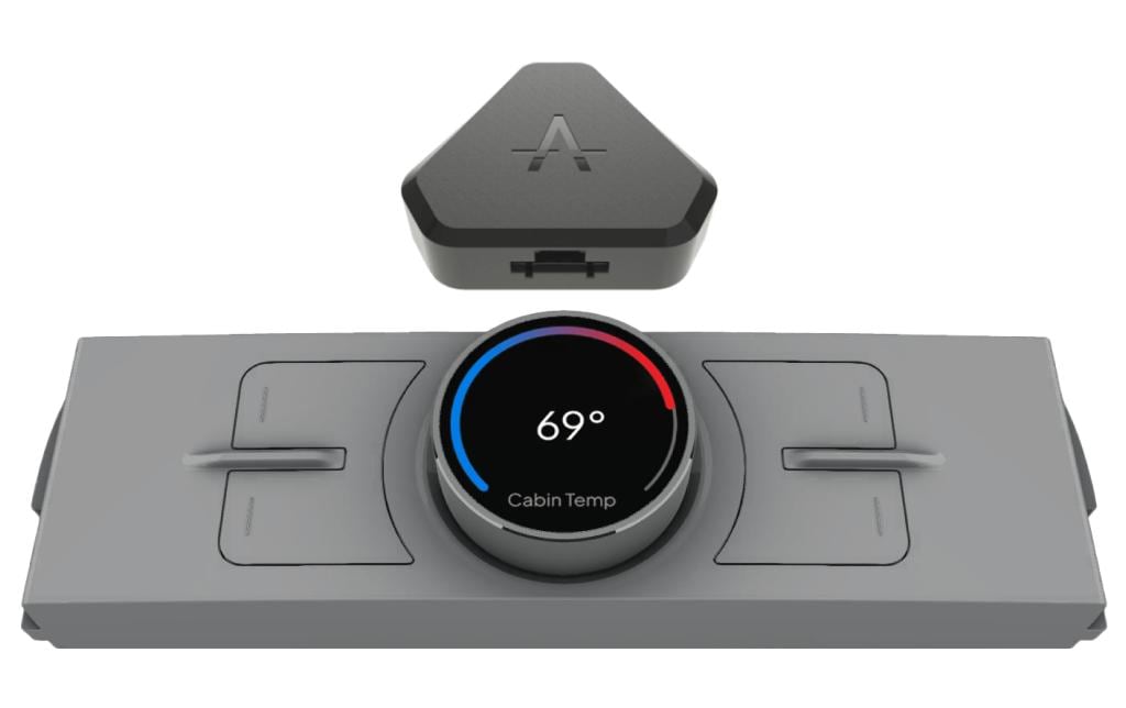 Enhance Drehschalter Mittelkonsole – für Tesla Model 3 (Highland) – schwarz/grau