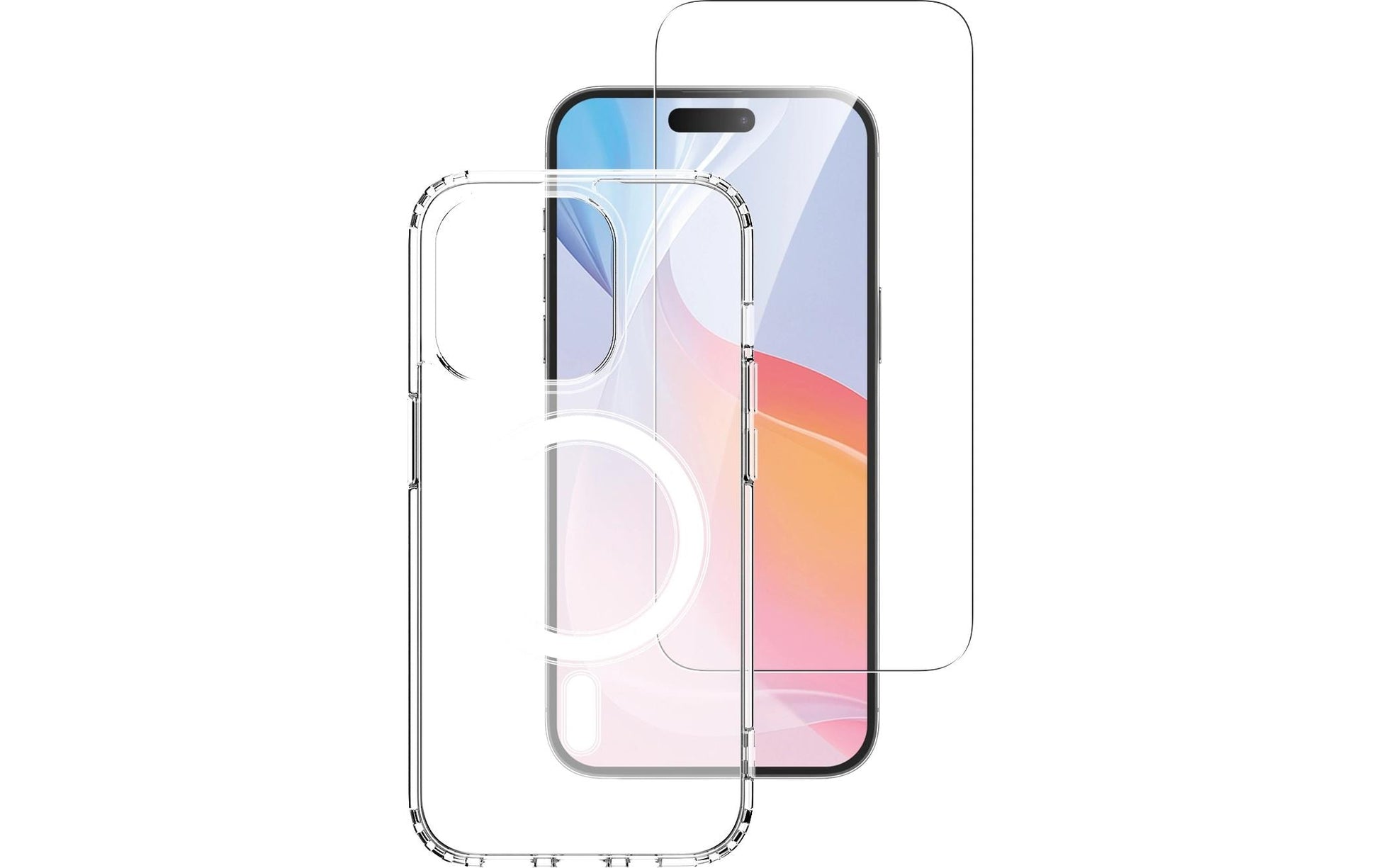 4smarts 360° Premium Set Backcover – für Apple iPhone 16 Pro Max, TPU+PC, Gehärtetes Glas, Transparent