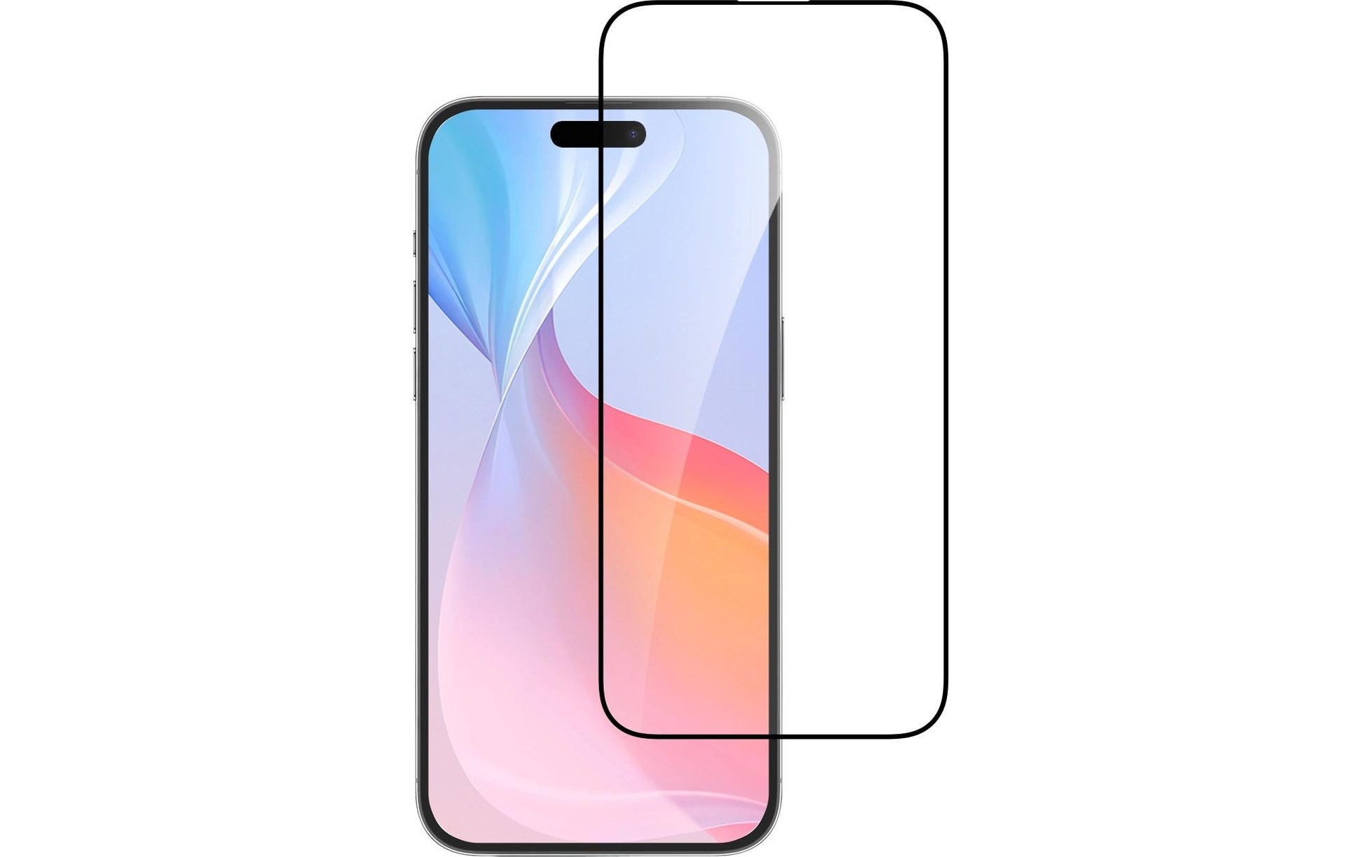 4smarts Displayschutz (Panzerglas), Case Friendly – für iPhone 16 – mit Applikator