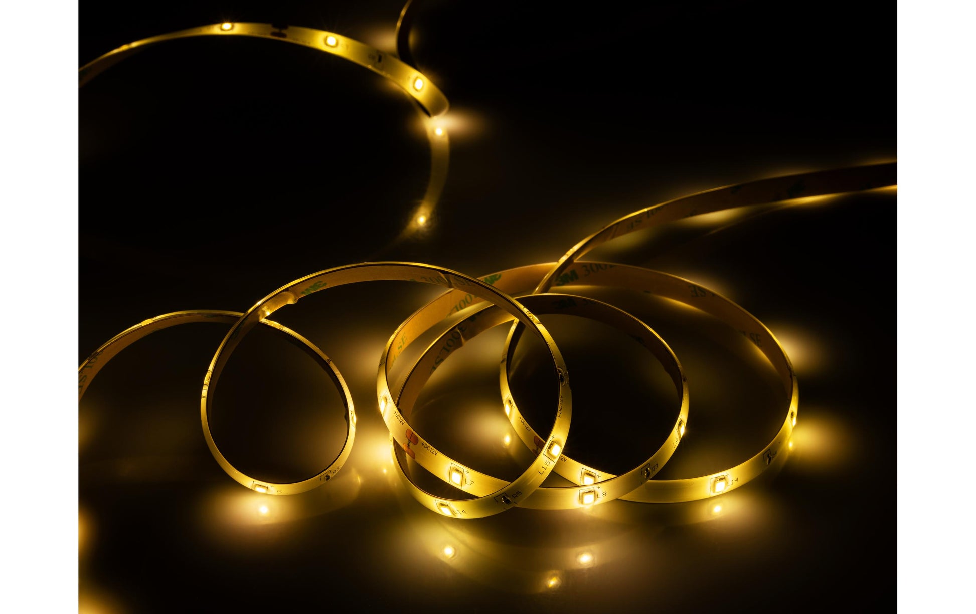 Vegas Lights LED-Strip Bettlicht Dual – 2er Pack, 1,5 m, Warmweiss, dimmbar, weiss, Taglichtsensor