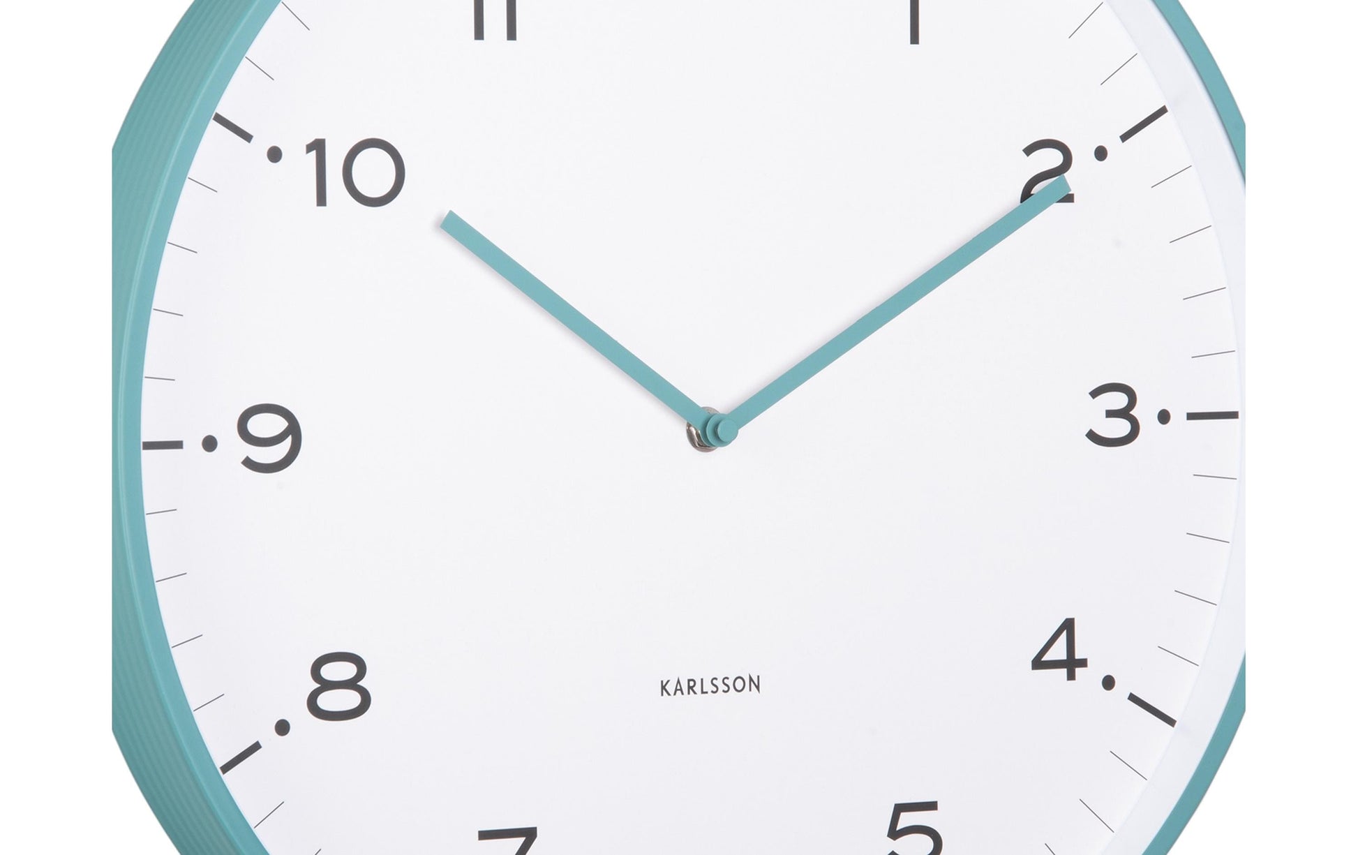 Karlsson Wanduhr Circus Rings – Ø 40 cm, blau, Metall