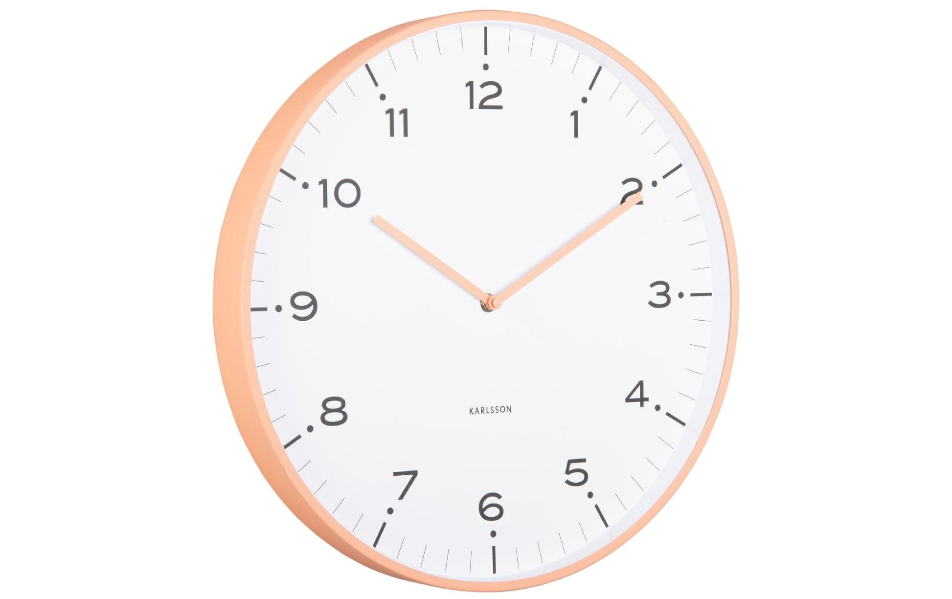 Karlsson Wanduhr Circus Rings – Ø 40 cm, orange, Metall