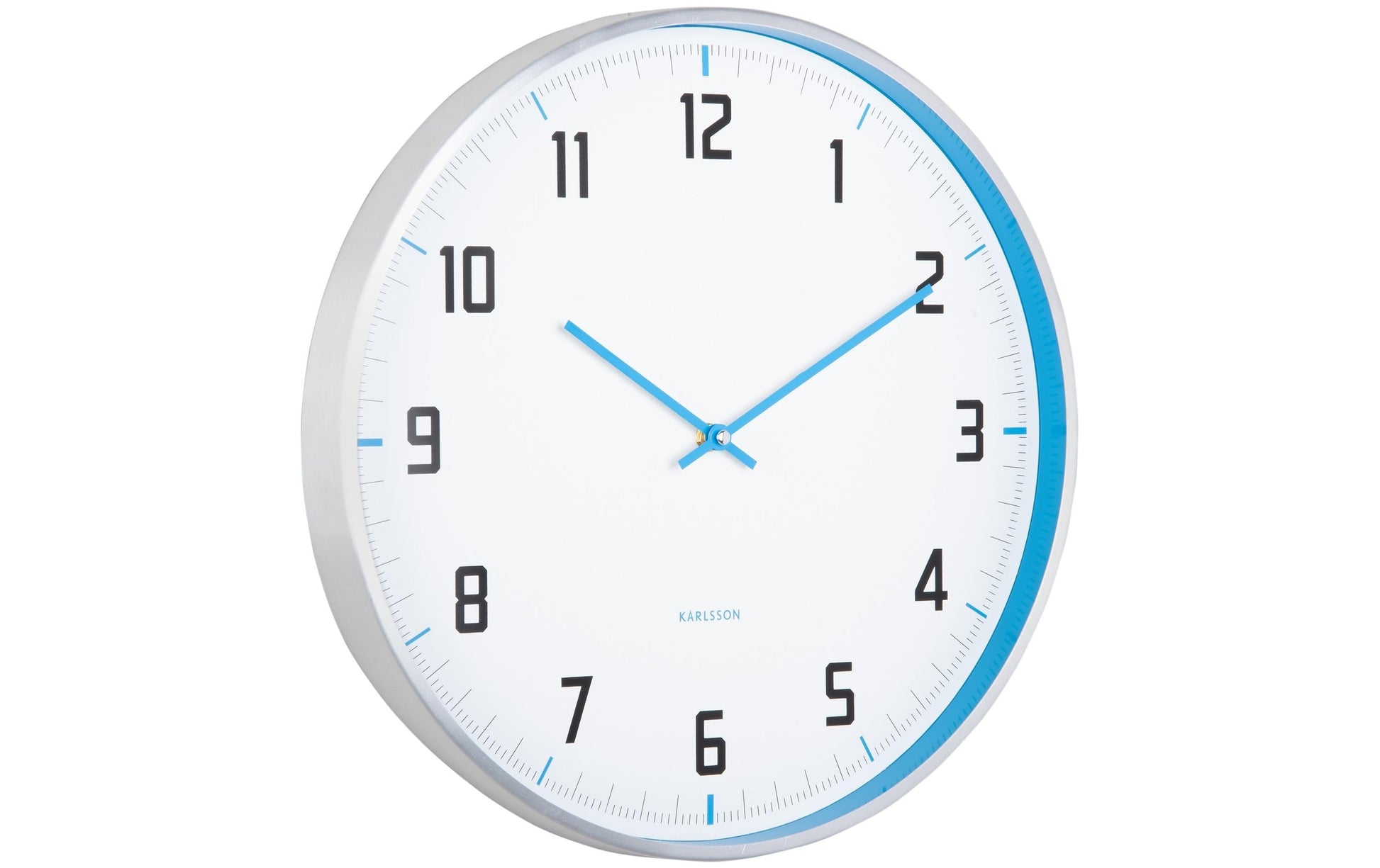 Karlsson Wanduhr Sporty – Wandmontage, Blau