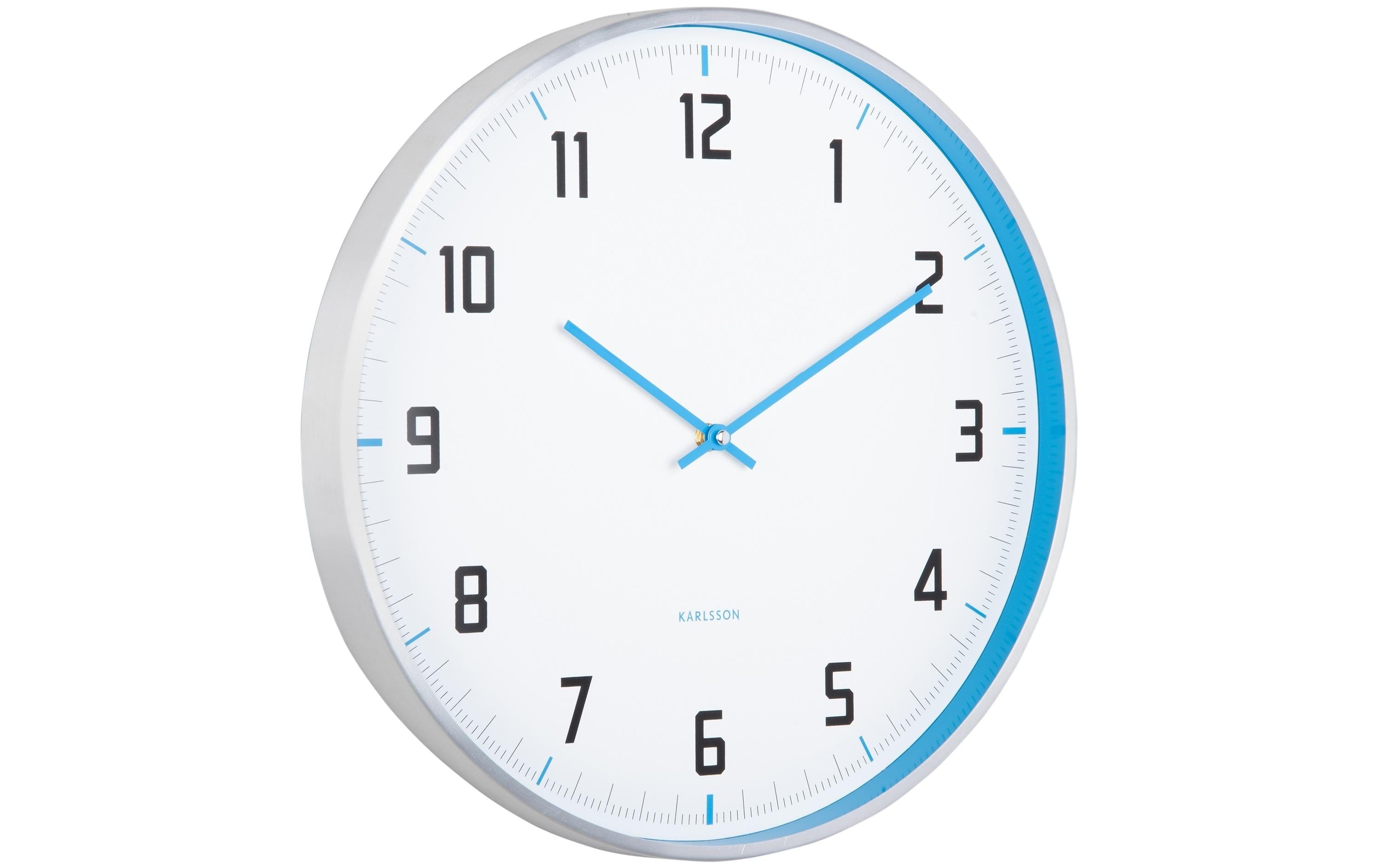Karlsson Wanduhr Sporty – Wandmontage, Blau