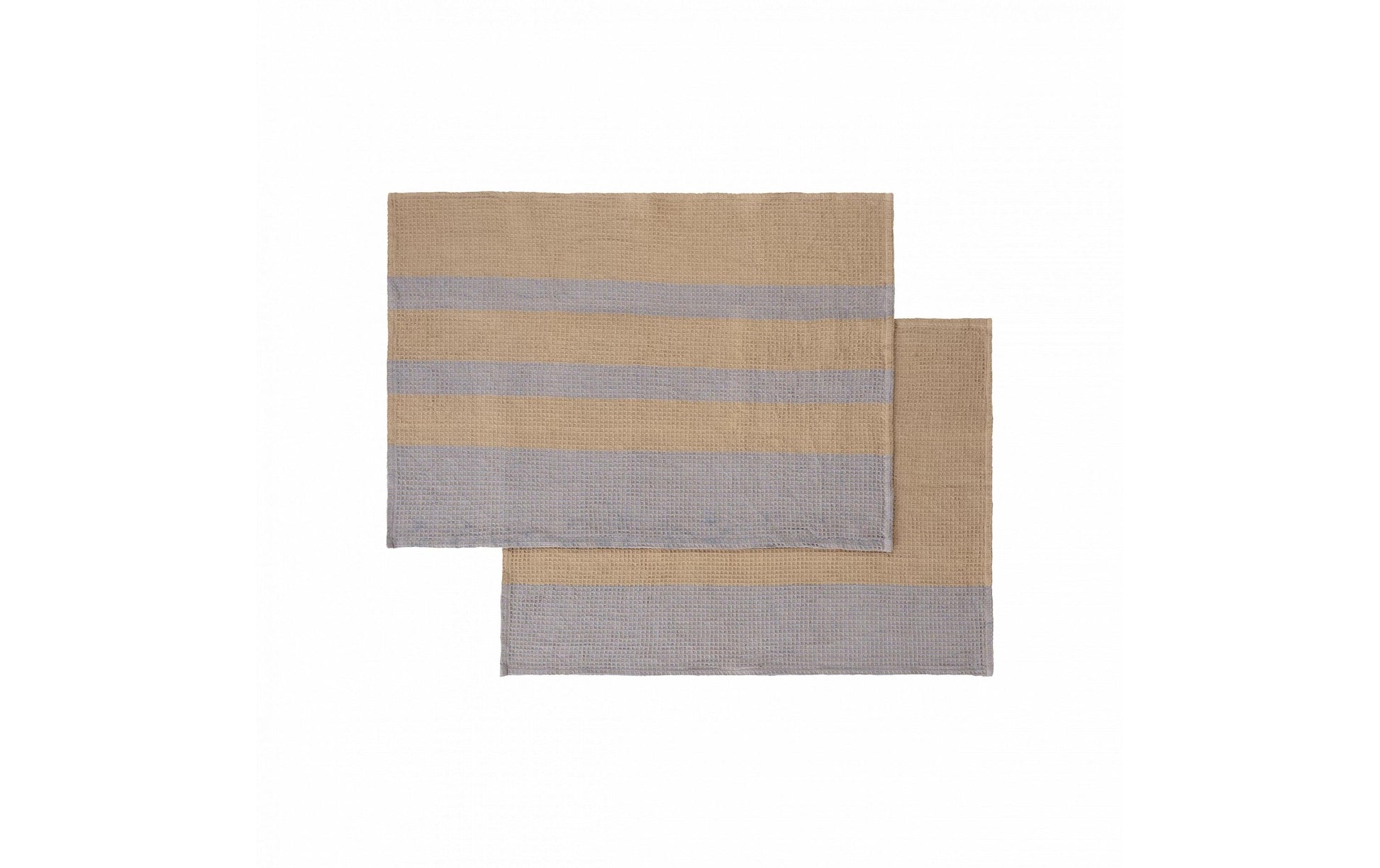 Blomus Geschirrtuch GANO – grau – 50 × 70 cm – Bio-Baumwolle – 2er-Set