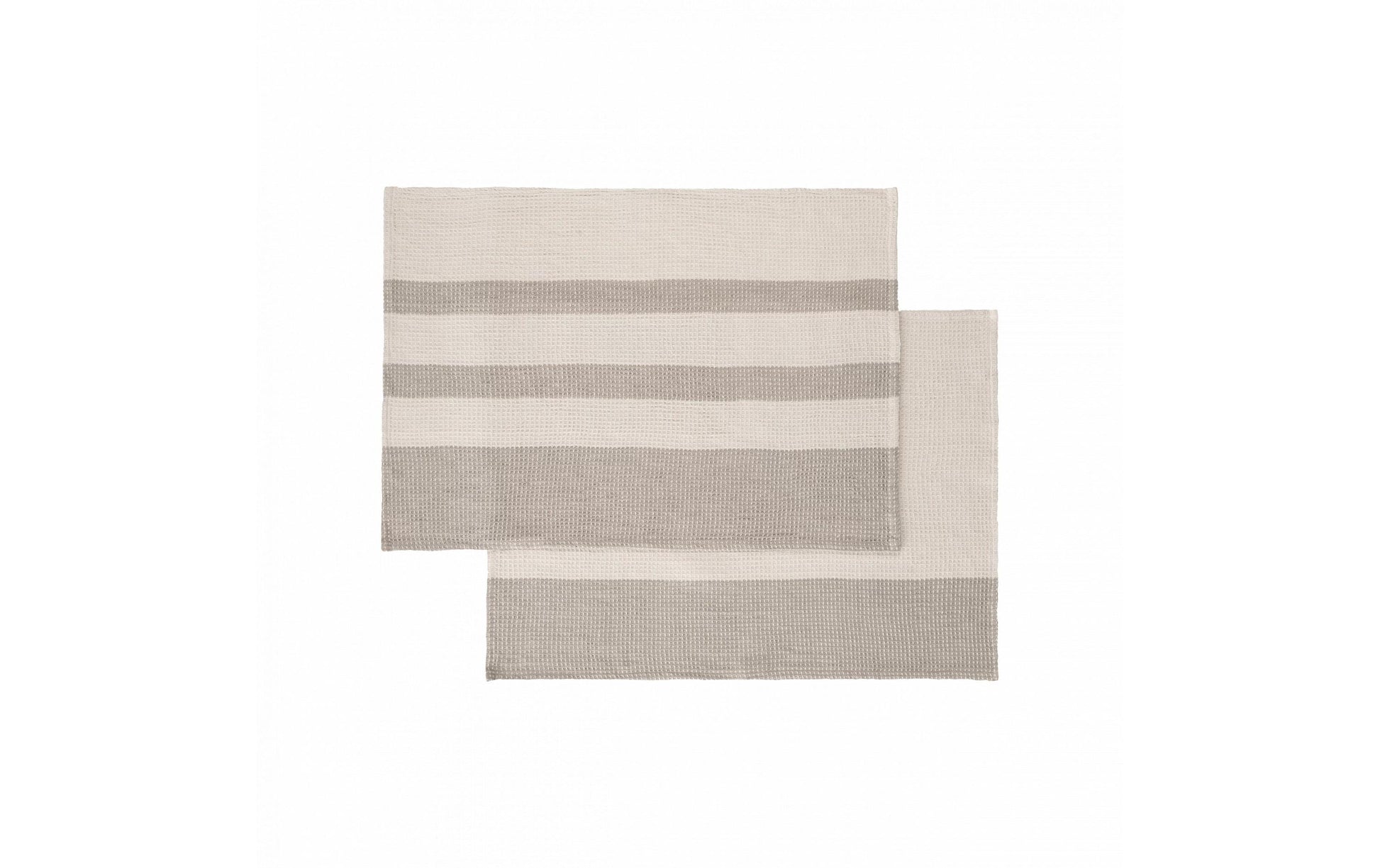 Blomus Geschirrtuch GANO – grau – 50 × 70 cm – Bio-Baumwolle – 2er-Set