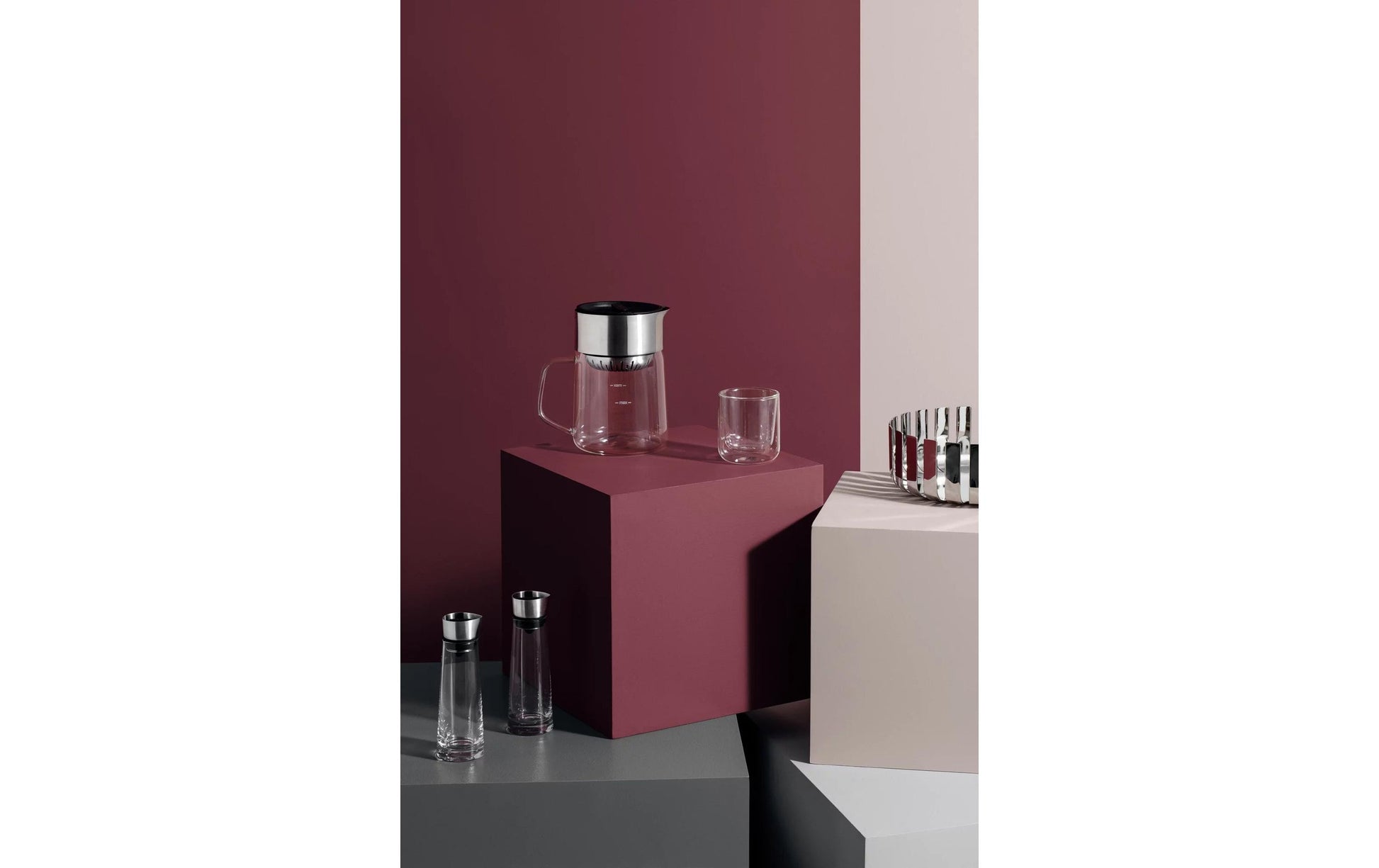 Blomus Espresso-Gläser Nero – 2er Set, 80 ml, Ø 5,8 cm, Glas, doppelwandig, spülmaschinenfest