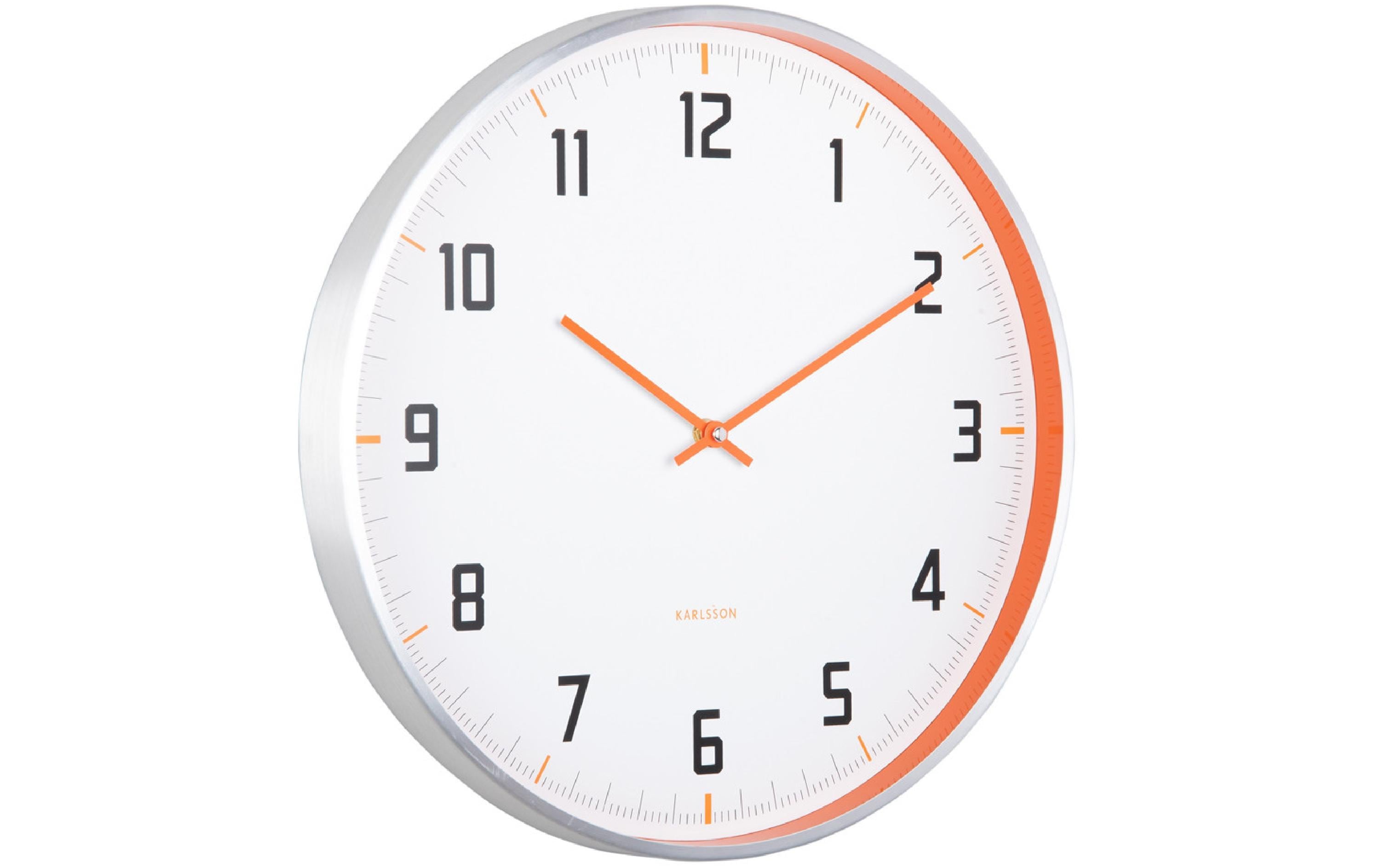 Karlsson Wanduhr – Sporty, Quarzuhr, Orange