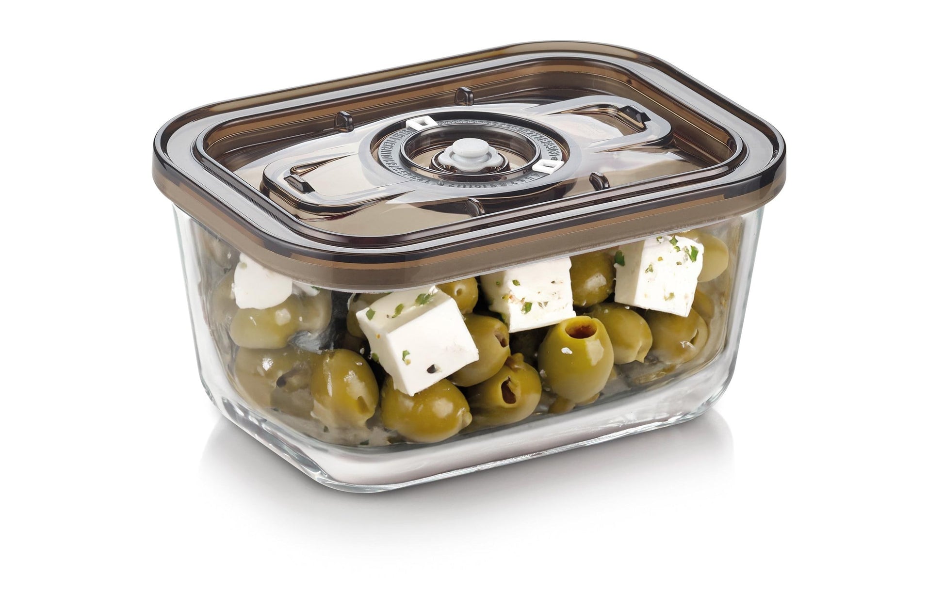 Caso Vakuumierbehälter Boxx Eco M – 800 ml, 17,2 × 12,5 × 8,2 cm, Glas, Transparent