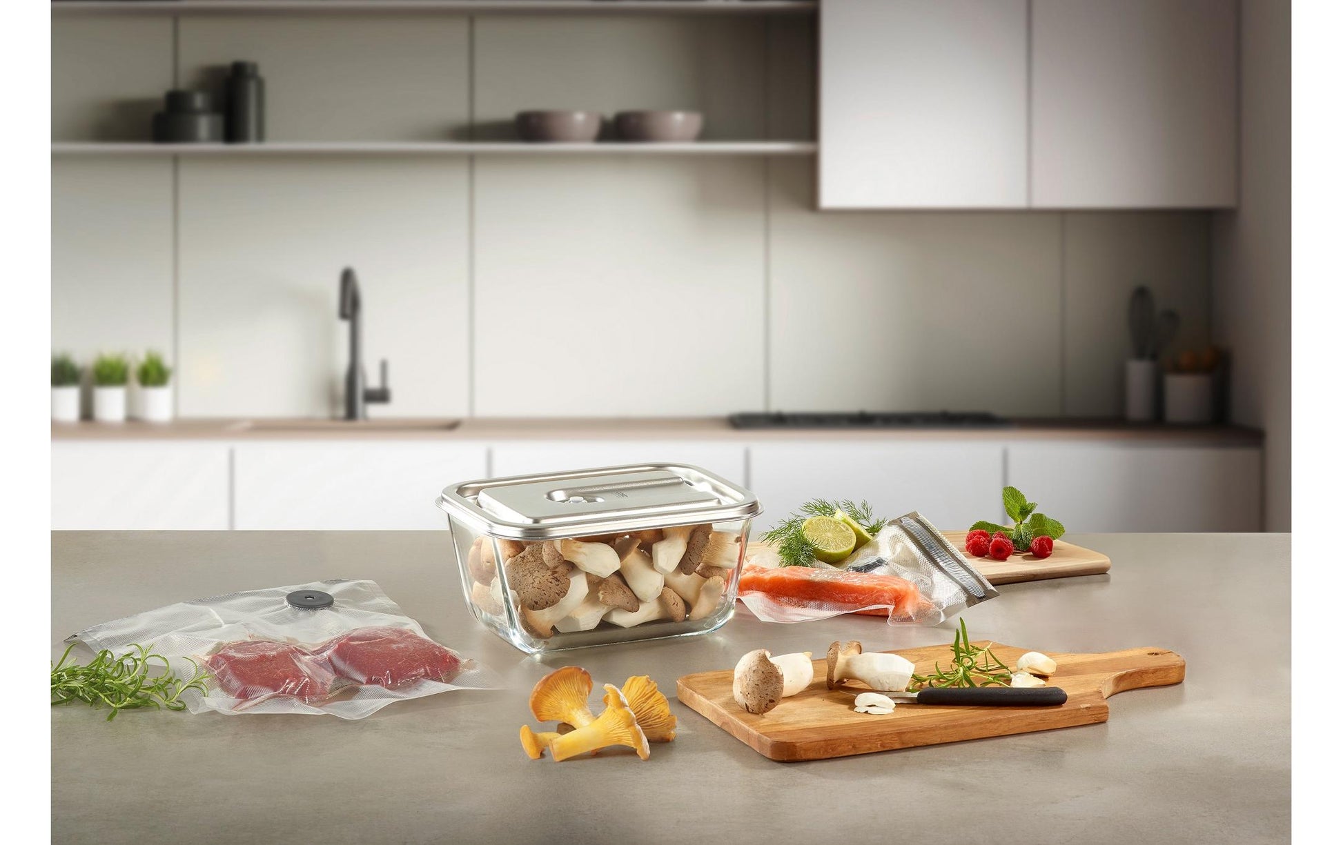 Caso Vakuumierbehälter Boxx Inox XL – 2,6 l, 25 × 18,5 × 12 cm, für Vakuumierer
