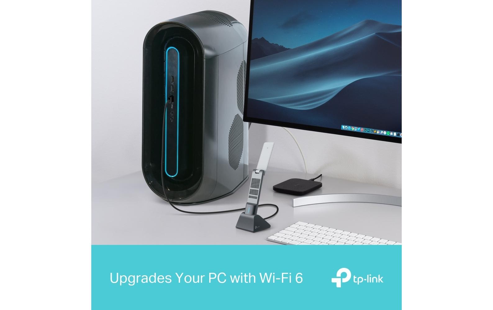 TP-Link Archer TX50UH USB-WLAN-Adapter – Wi-Fi 6, bis 3000 Mbit/s, Dual-Band, USB 3.2 Gen 1