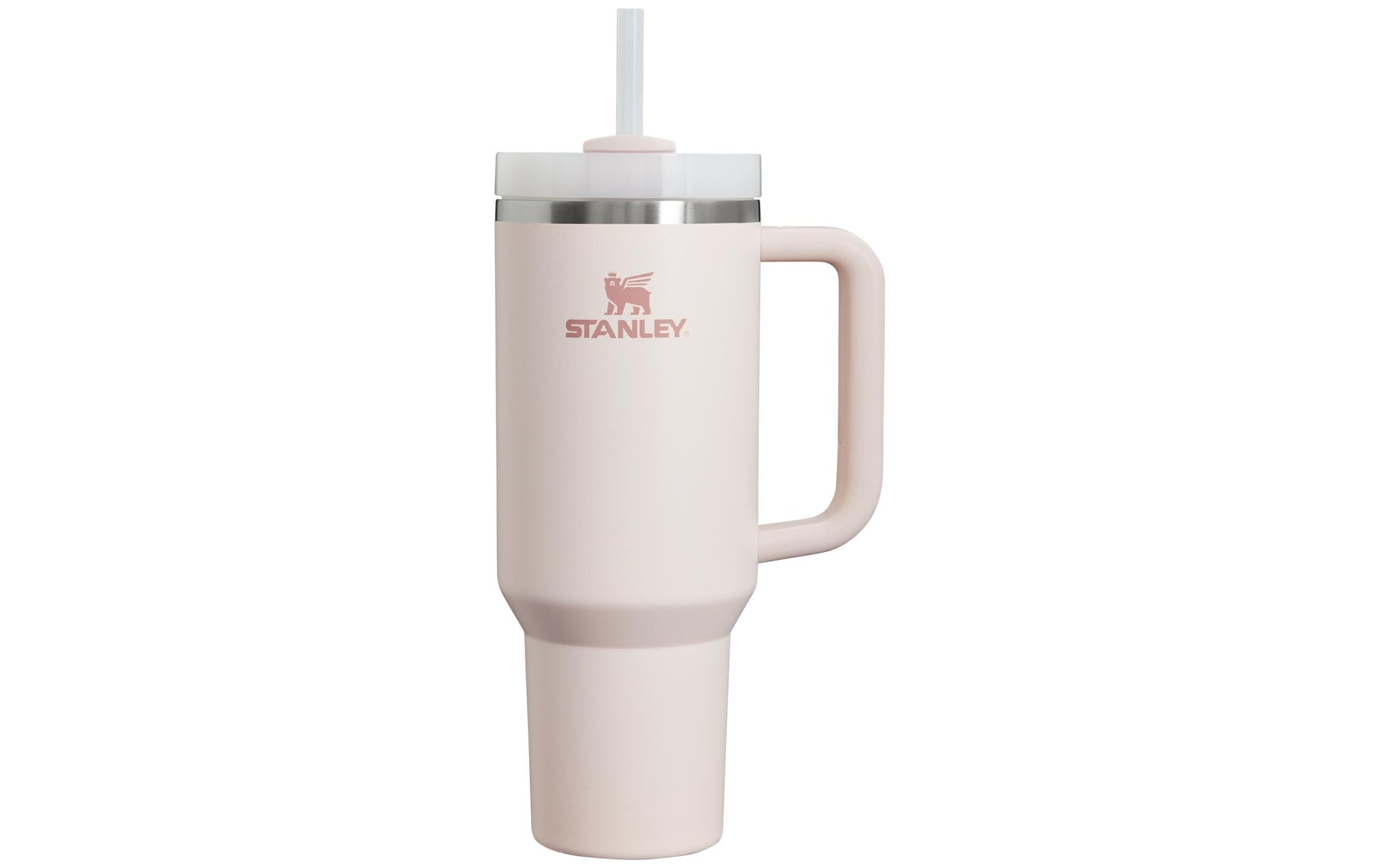 Stanley Quencher FlowState Thermobecher 1,2 l – doppelwandig 7 h heiss/11 h kalt, Edelstahl, Hellrosa