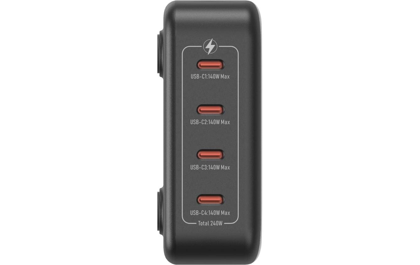 SmallRig 4752 USB-Desktop-Ladegerät 240 W – USB-C×4 – PD 3.1, EU-Stecker (Typ C) – Grau