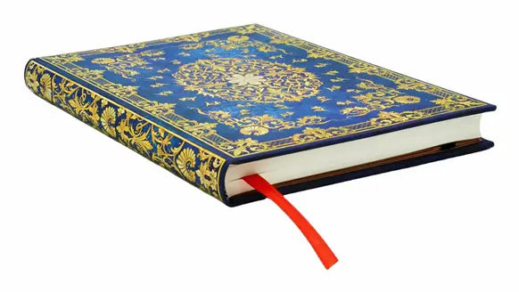 Paperblanks Notizbuch, 180 × 120 mm, blanko, Hardcover, 144 Seiten, 120 g/m² – Sternenhimmel, dunkelblau
