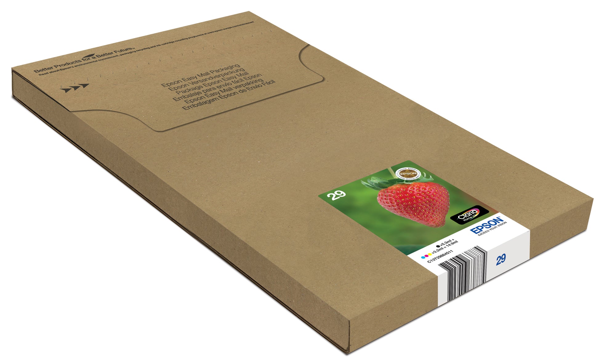 Epson 29 Tintenpatronen-Multipack, Schwarz/Cyan/Magenta/Gelb (Original) – für Expression Home XP-455/452/445 …