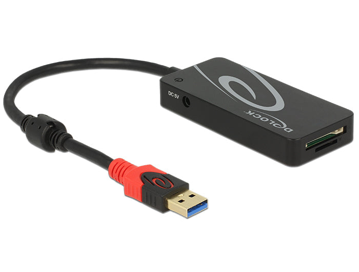 DeLOCK USB-Hub – USB-A, 3× USB-A, SD/microSD, für Windows/Mac/Linux