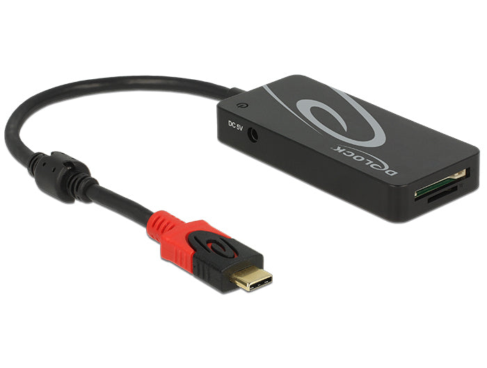 DeLOCK USB-Hub – USB-C, 3× USB-A, SD/microSD, für Windows/Mac/Linux