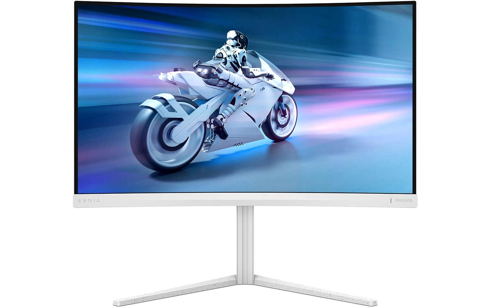 Philips 27M2C5201L/00 – Monitor, 27", VA, 180 Hz, 300 cd/m², Adaptive Sync, Gebogen, VESA 100 × 100, Weiss